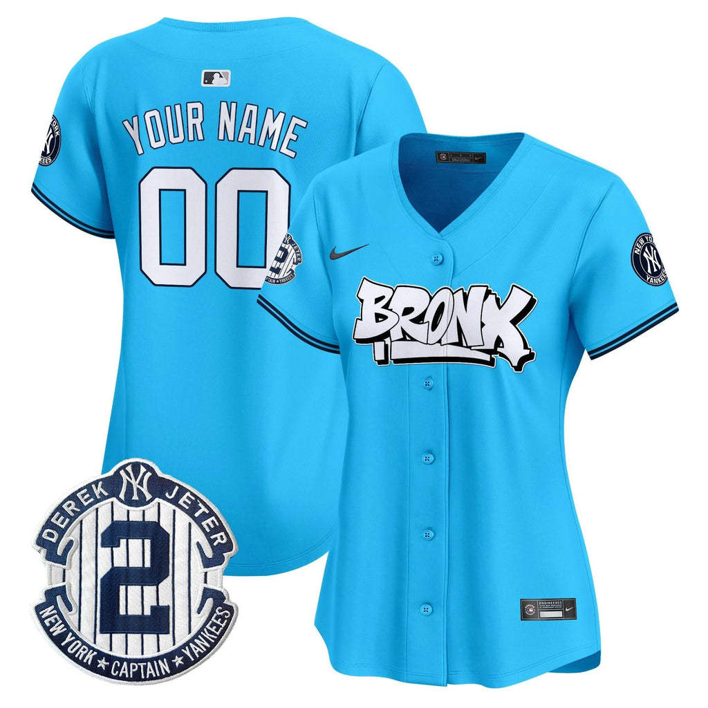 New York Yankees The Bronx Graffiti Vapor Premier Limited Custom Jersey V3 - All Stitched by New York Yankees