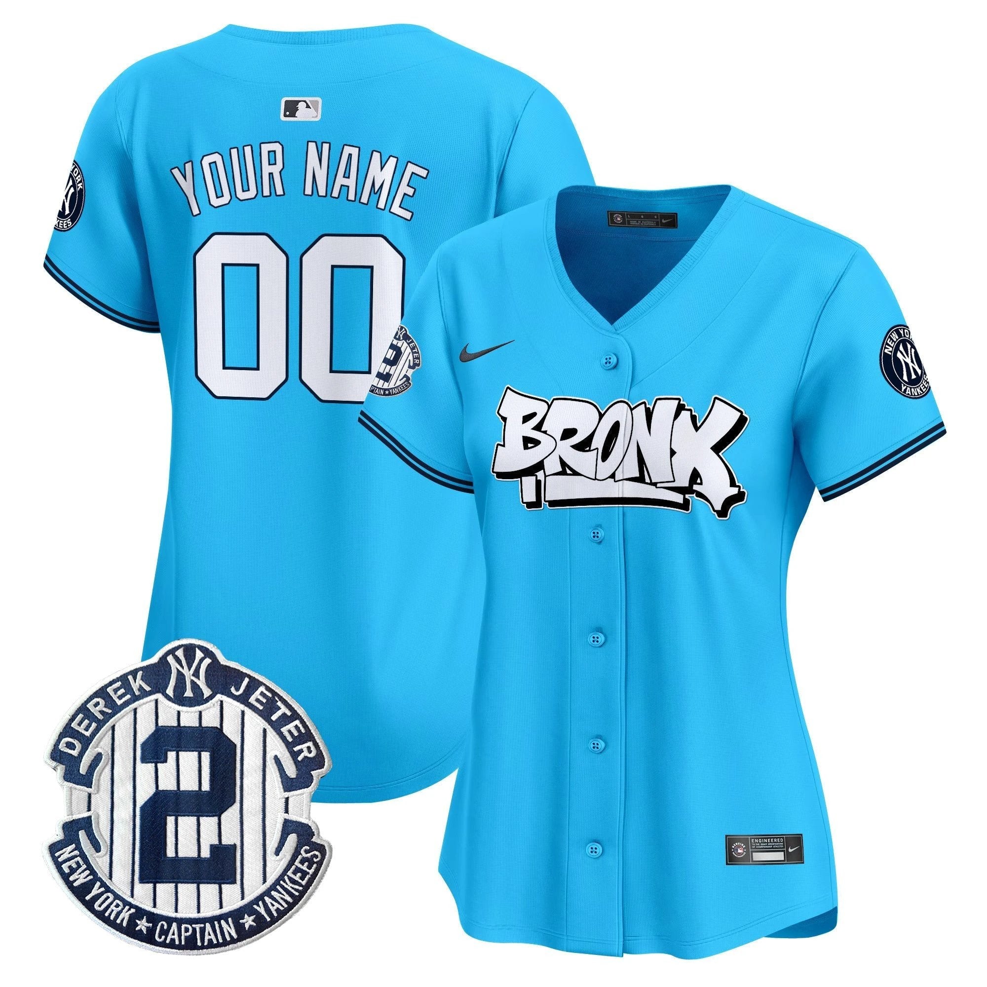 New York Yankees The Bronx Graffiti Vapor Premier Limited Custom Jersey V3 - All Stitched by New York Yankees