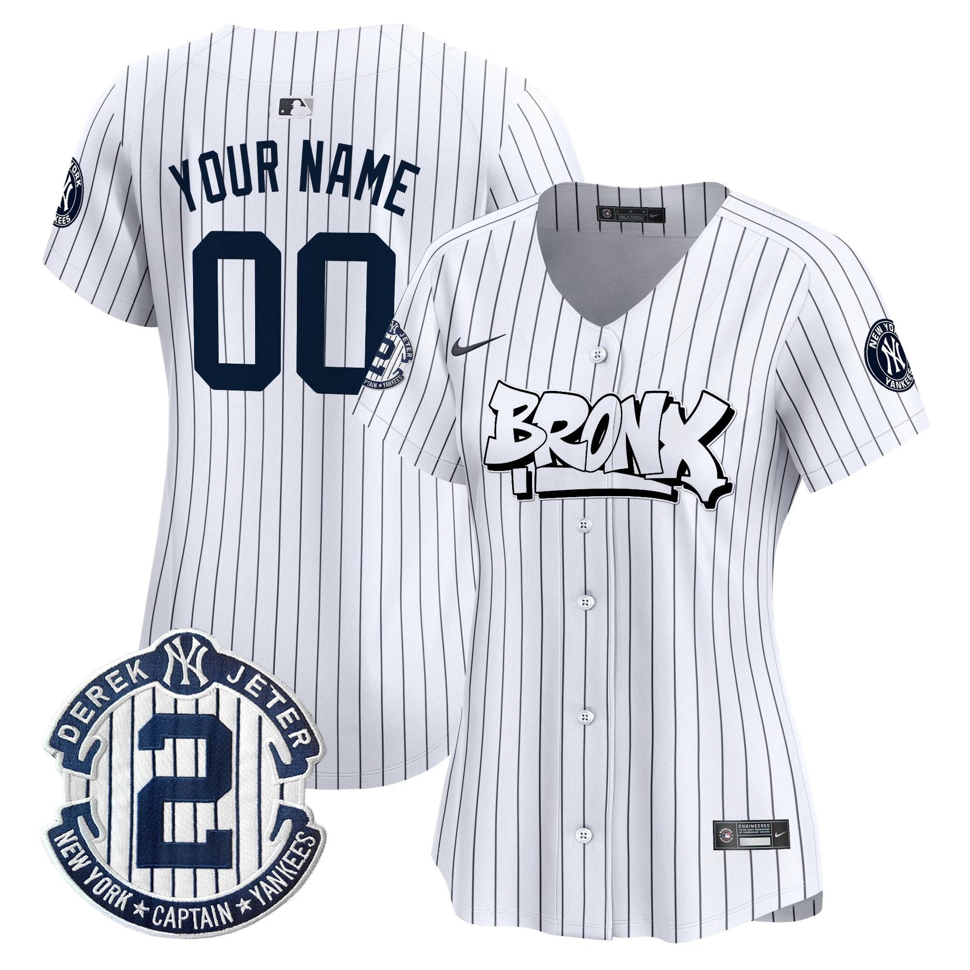 New York Yankees The Bronx Graffiti Vapor Premier Limited Custom Jersey V3 - All Stitched by New York Yankees