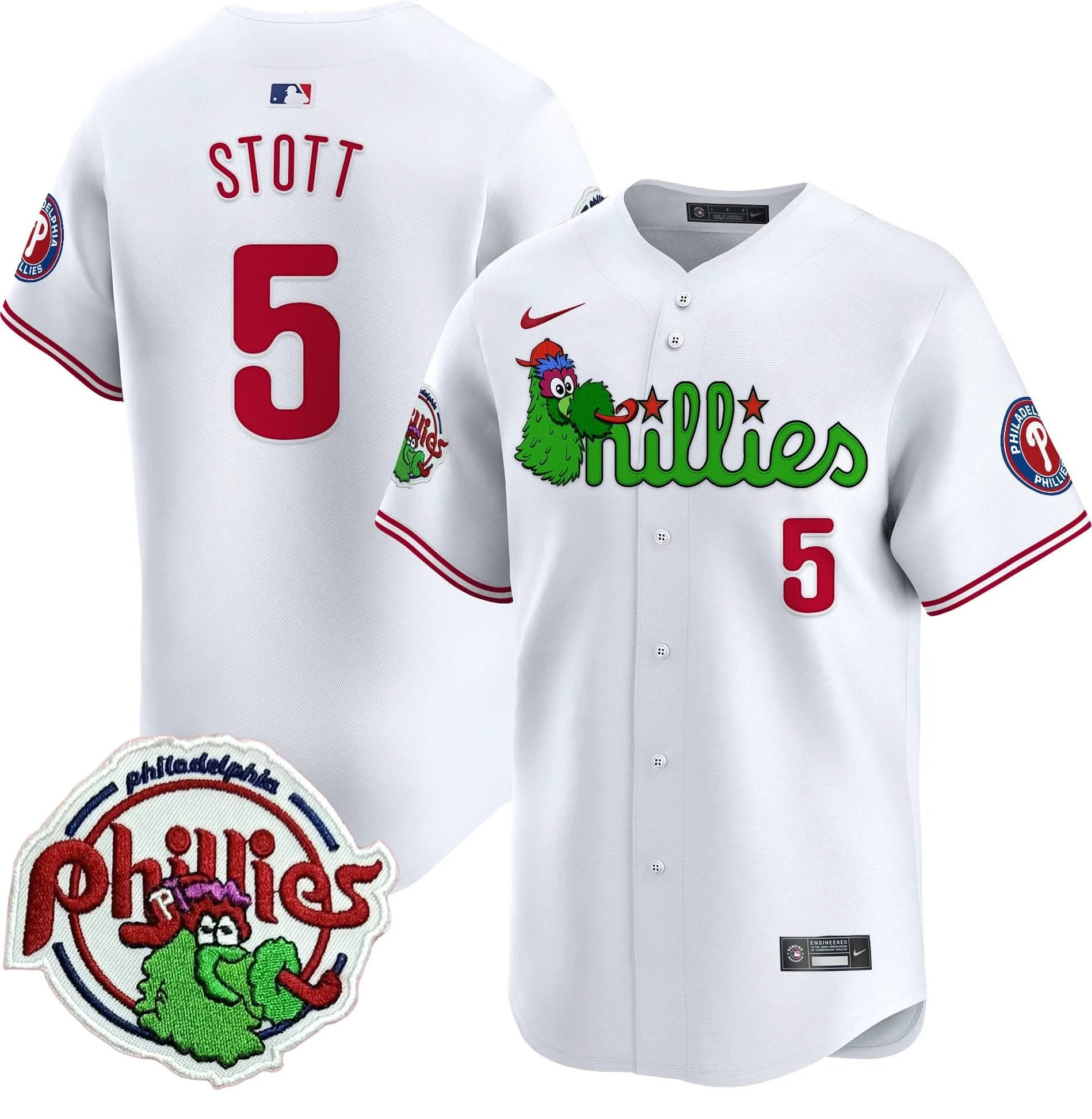 PP Phanatic Patch Vapor Premier Limited Jersey V3 - All Stitched by Philadelphia Phillies