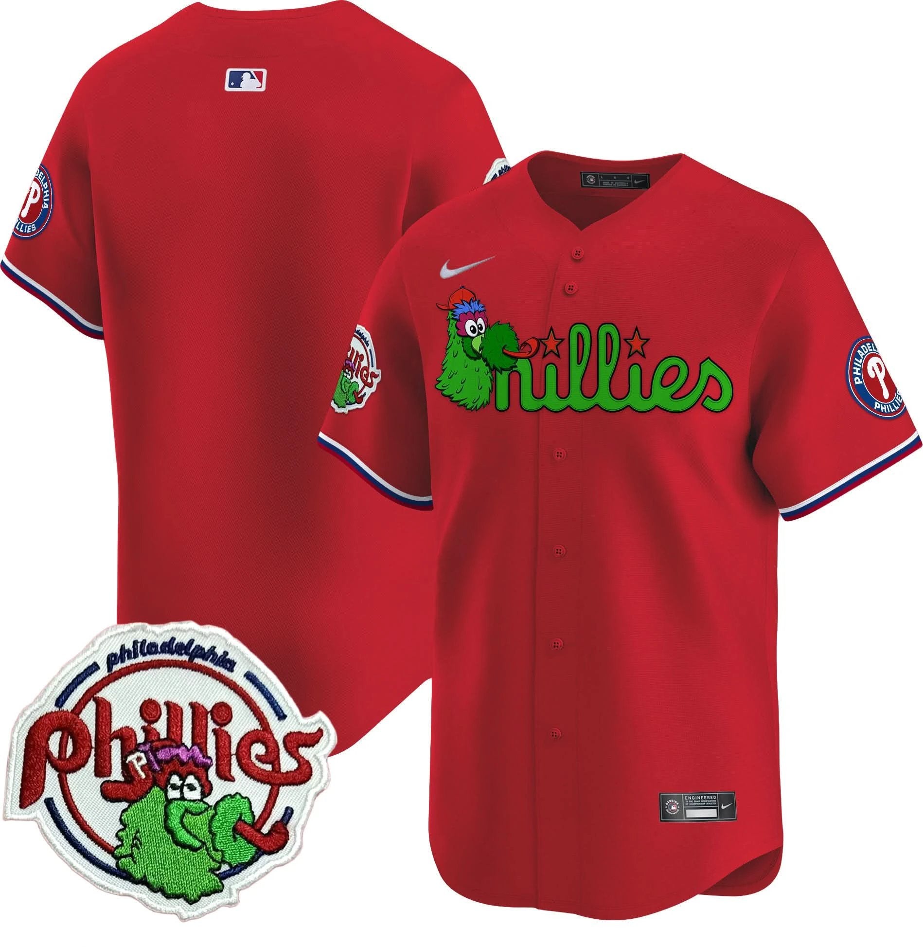 PP Phanatic Patch Vapor Premier Limited Jersey V3 - All Stitched by Philadelphia Phillies