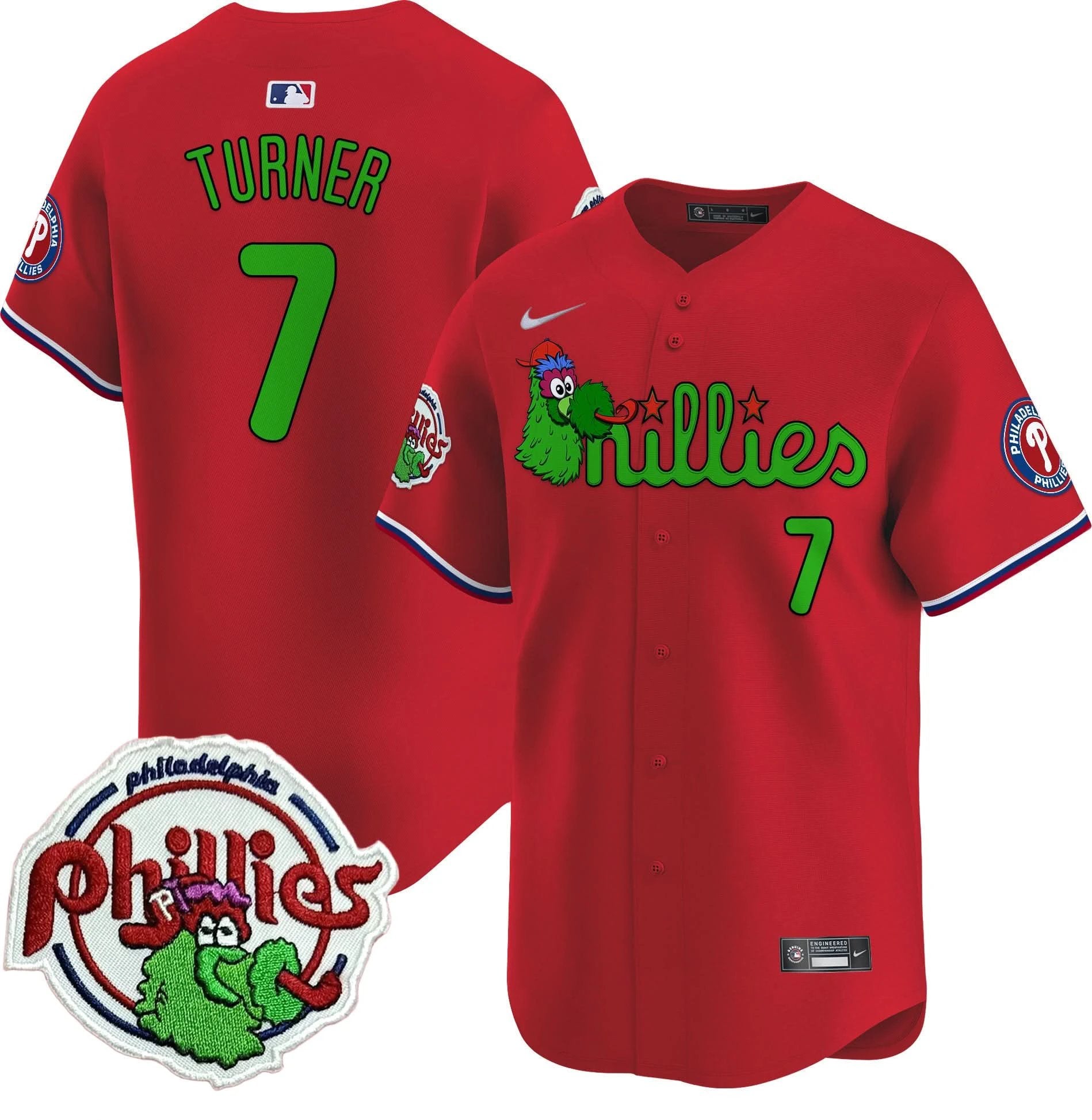 PP Phanatic Patch Vapor Premier Limited Jersey V3 - All Stitched by Philadelphia Phillies