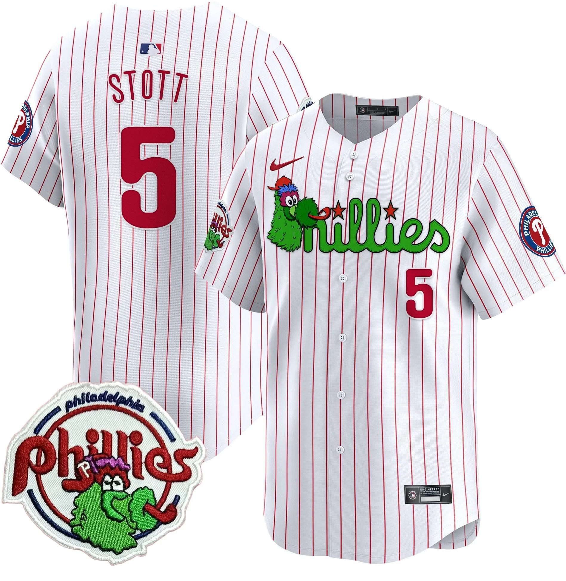 PP Phanatic Patch Vapor Premier Limited Jersey V3 - All Stitched by Philadelphia Phillies