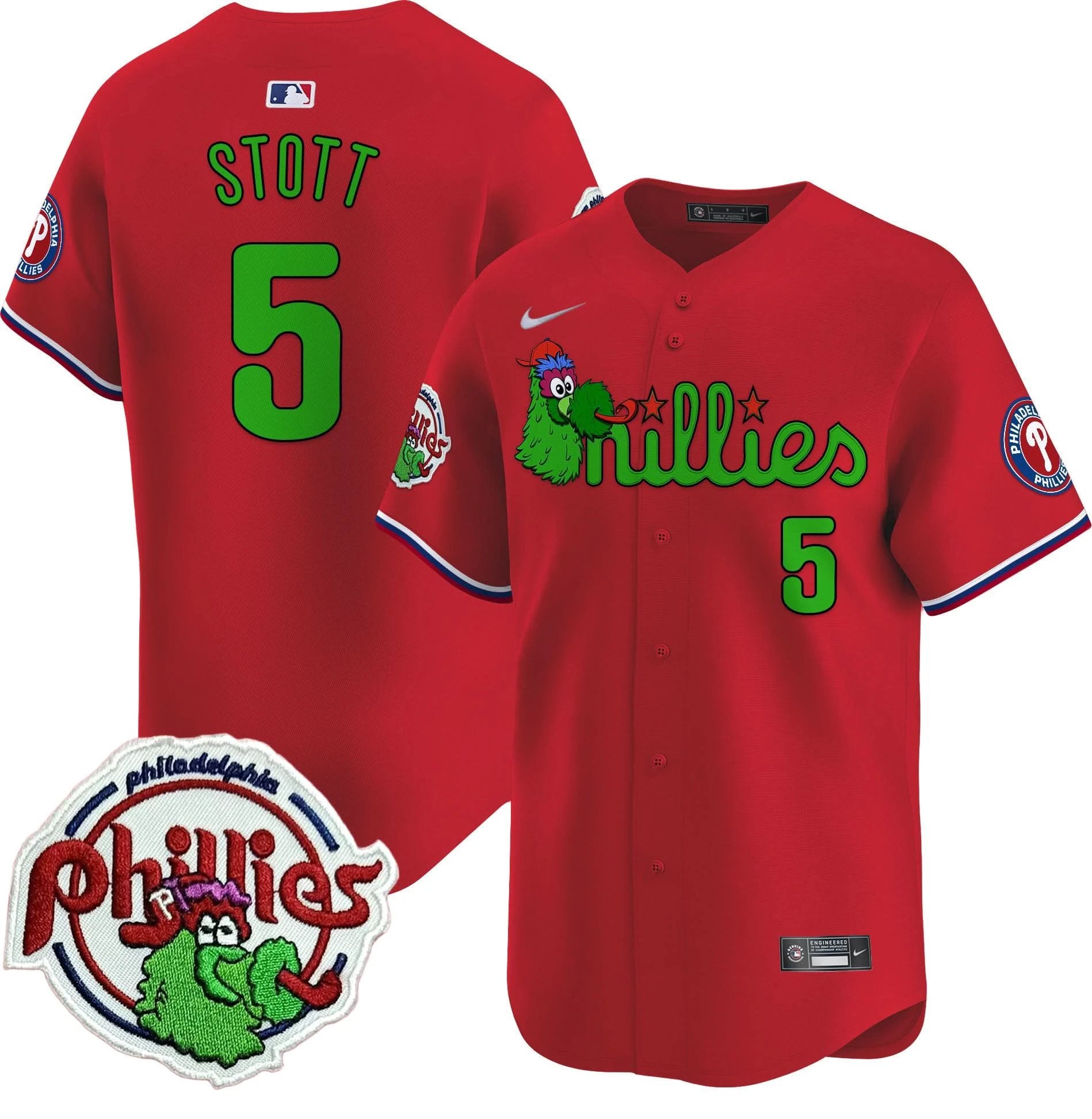 PP Phanatic Patch Vapor Premier Limited Jersey V3 - All Stitched by Philadelphia Phillies