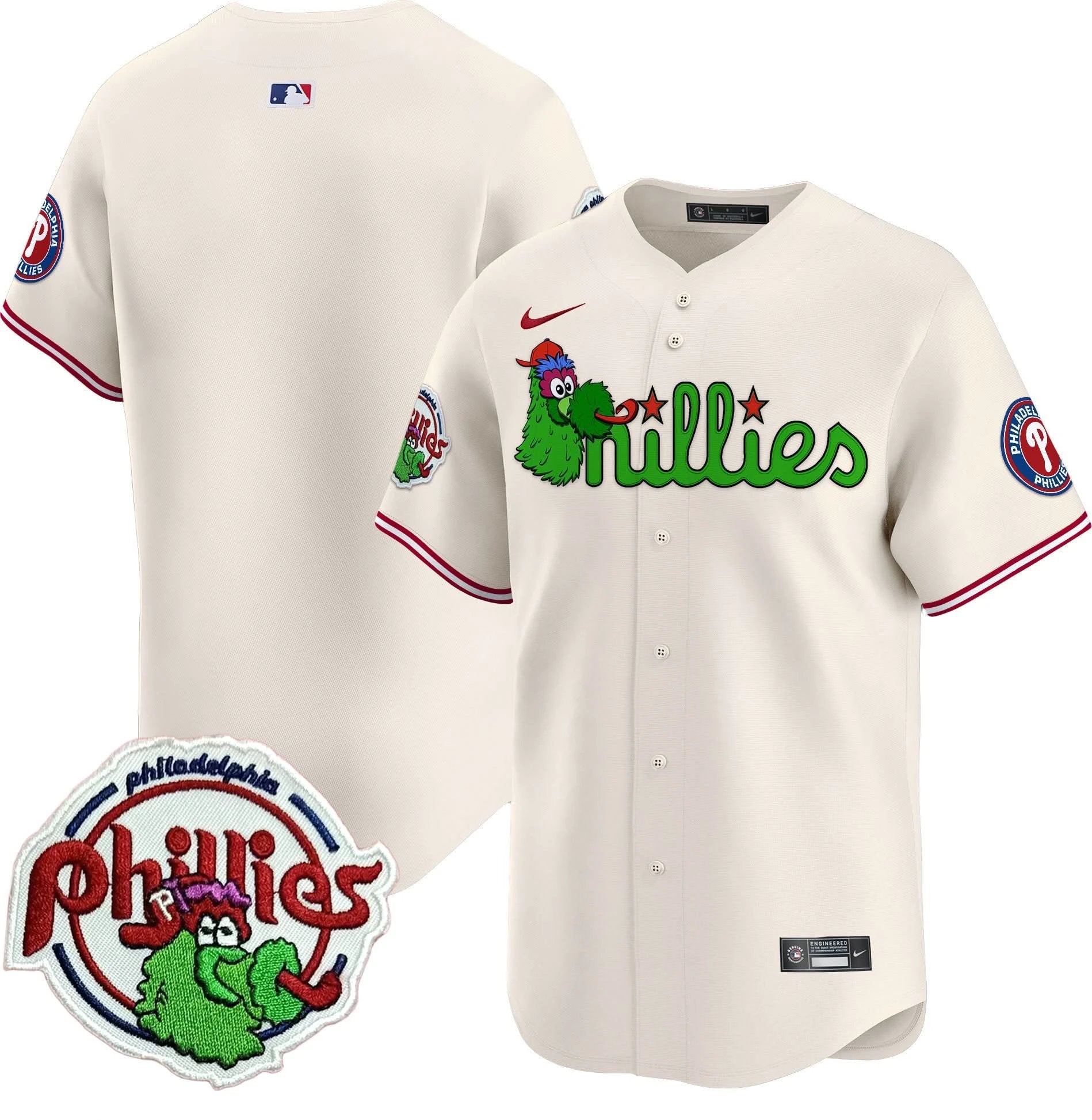 PP Phanatic Patch Vapor Premier Limited Jersey V3 - All Stitched by Philadelphia Phillies