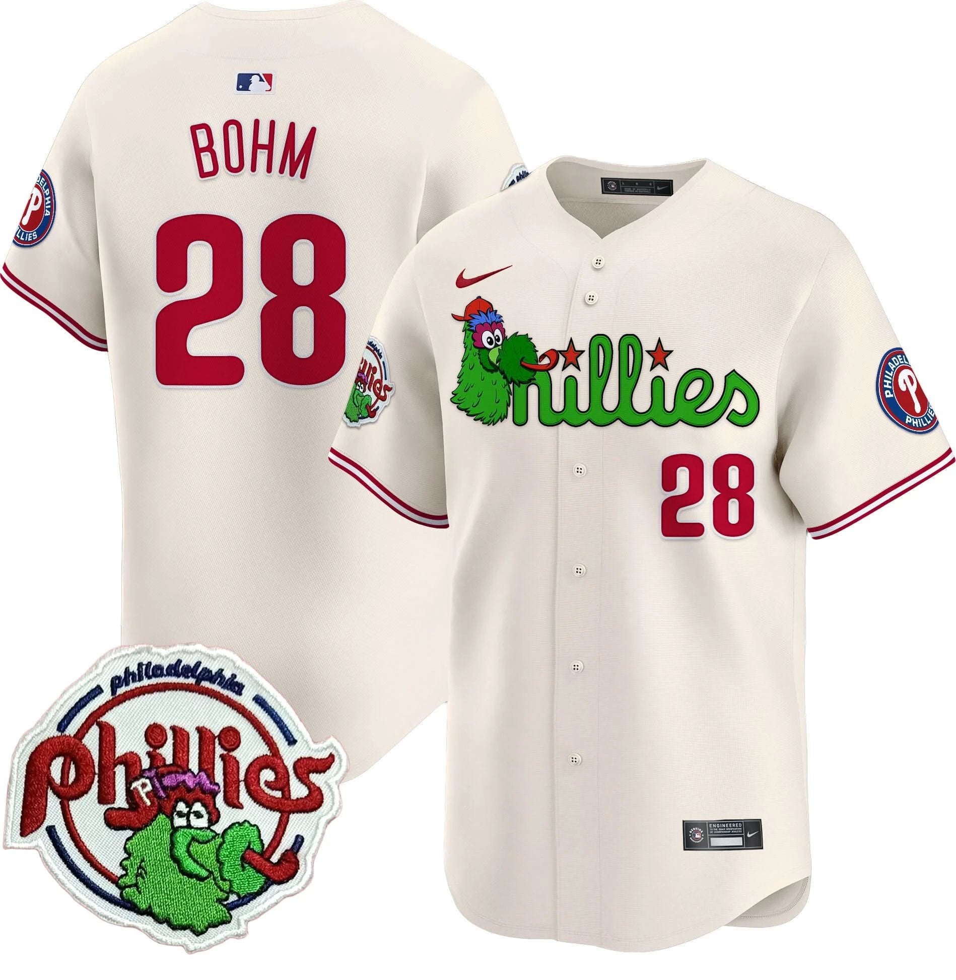 PP Phanatic Patch Vapor Premier Limited Jersey V3 - All Stitched by Philadelphia Phillies