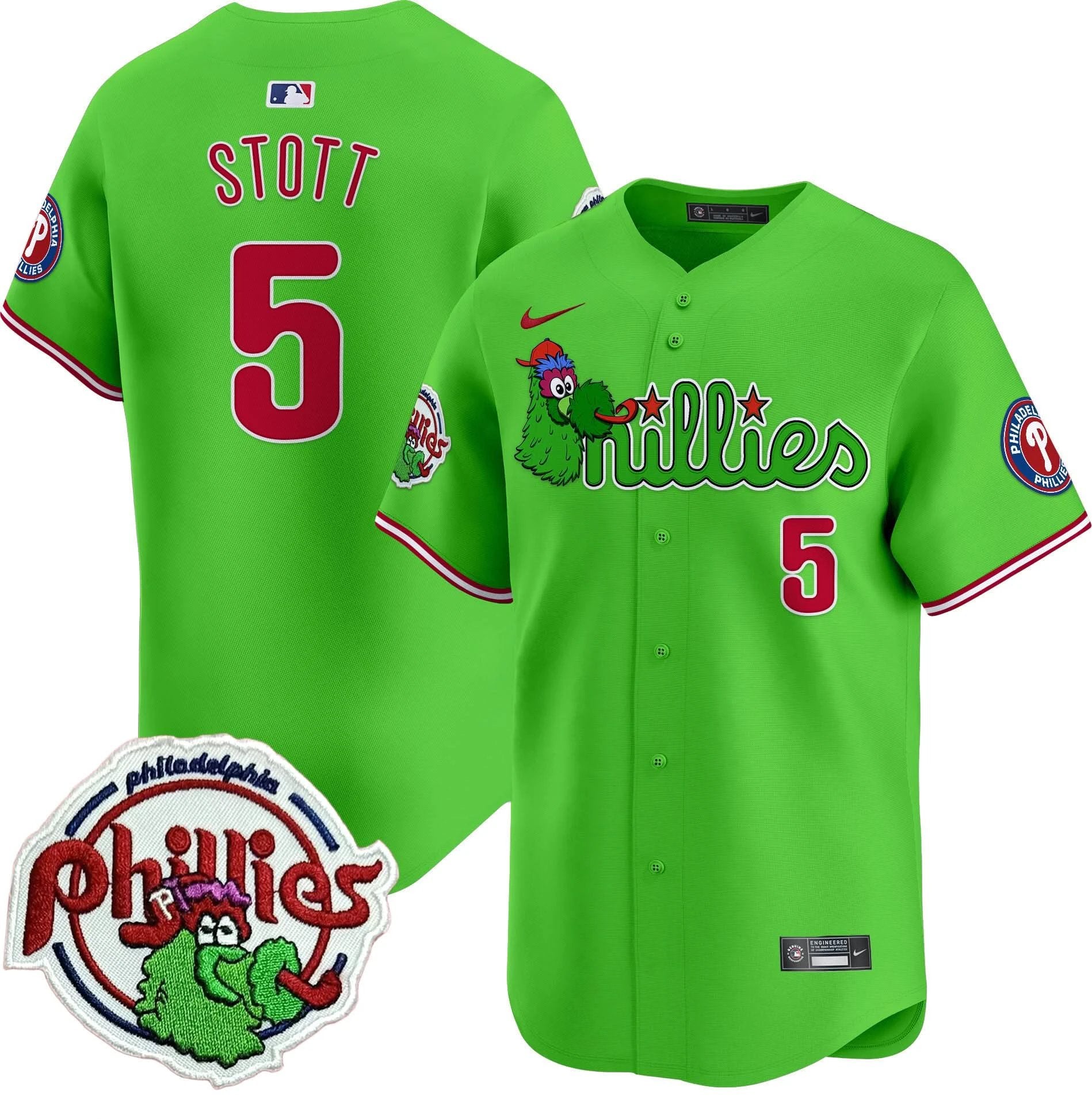 PP Phanatic Patch Vapor Premier Limited Jersey V3 - All Stitched by Philadelphia Phillies