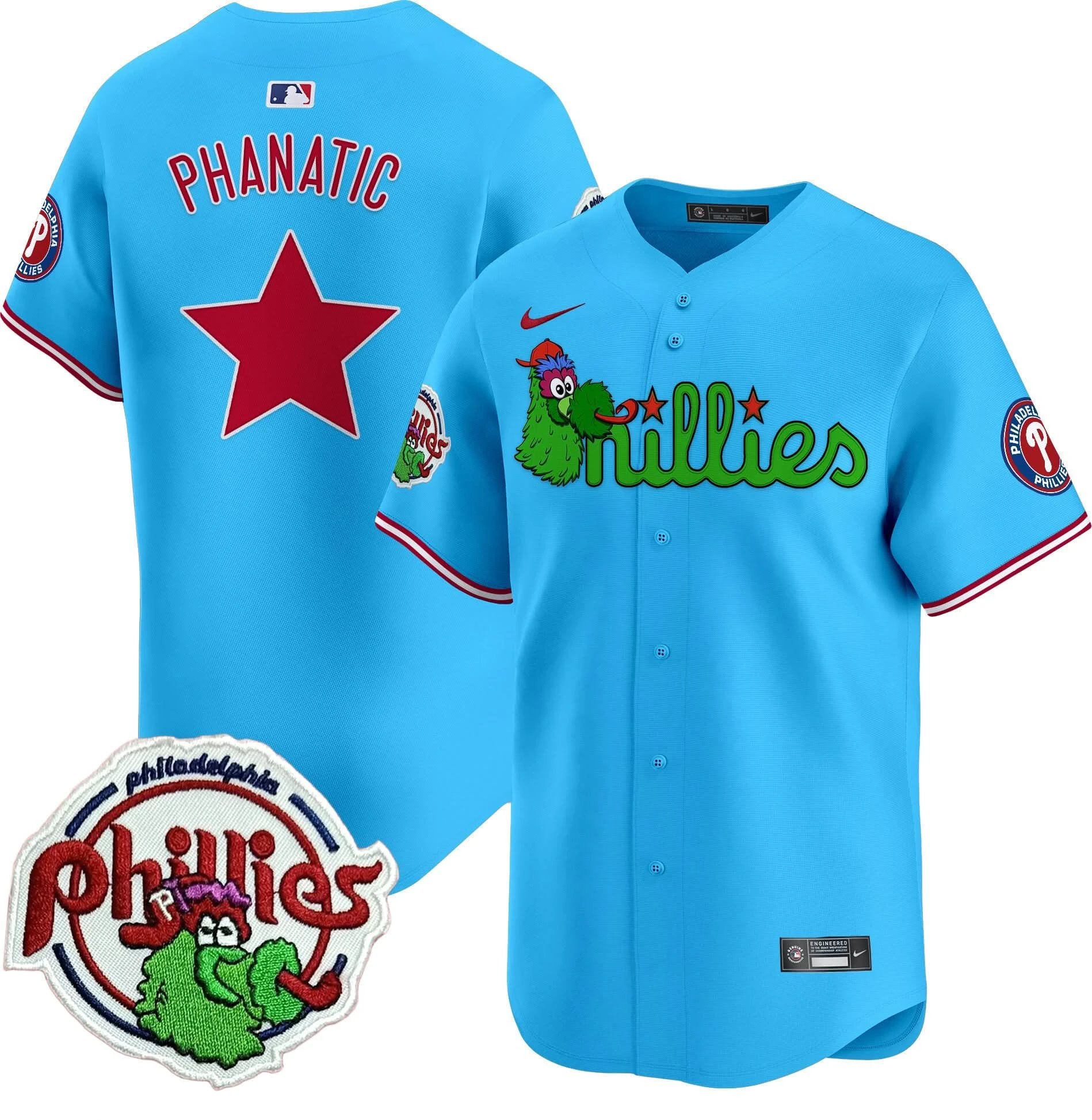 PP Phanatic Patch Vapor Premier Limited Jersey V3 - All Stitched by Philadelphia Phillies