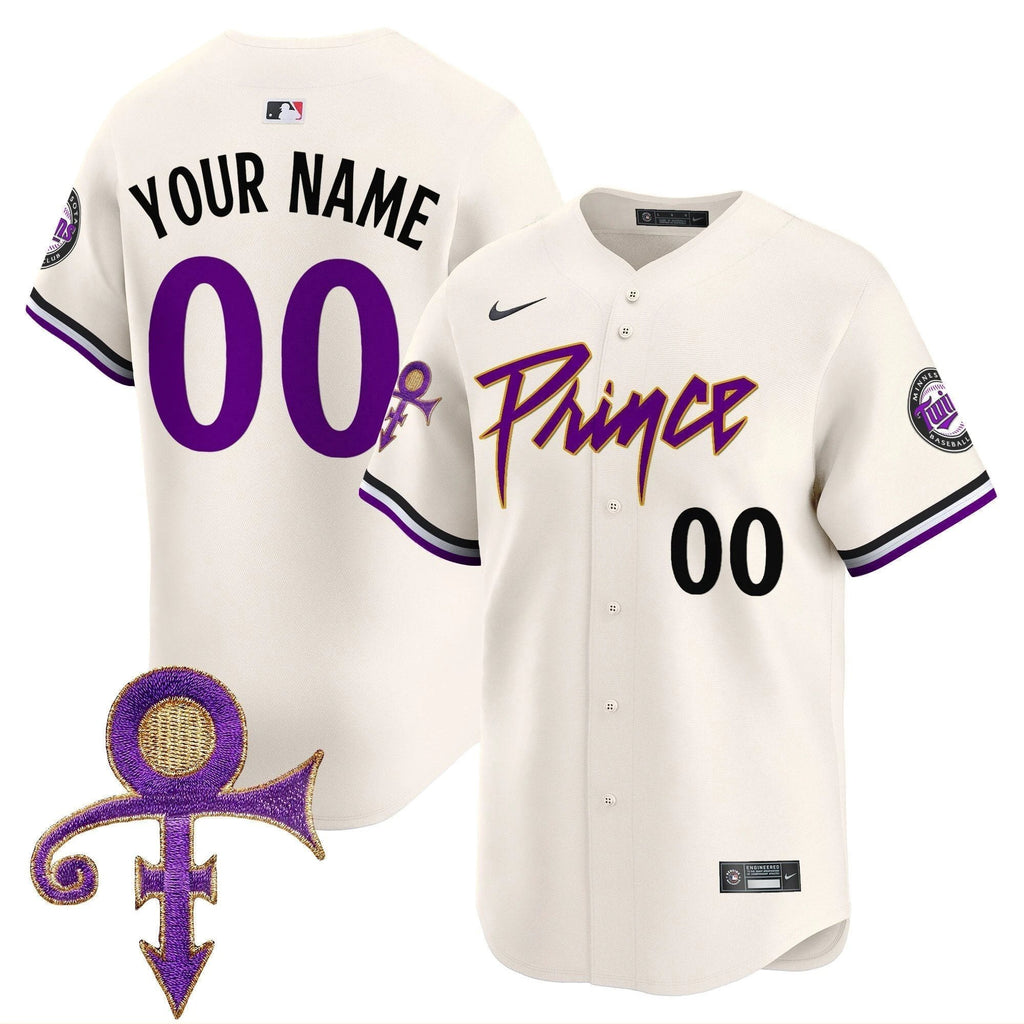 Minnesota Twins Prince Patch Vapor Premier Limited Custom Jersey - All Stitched by Minnesota Twins