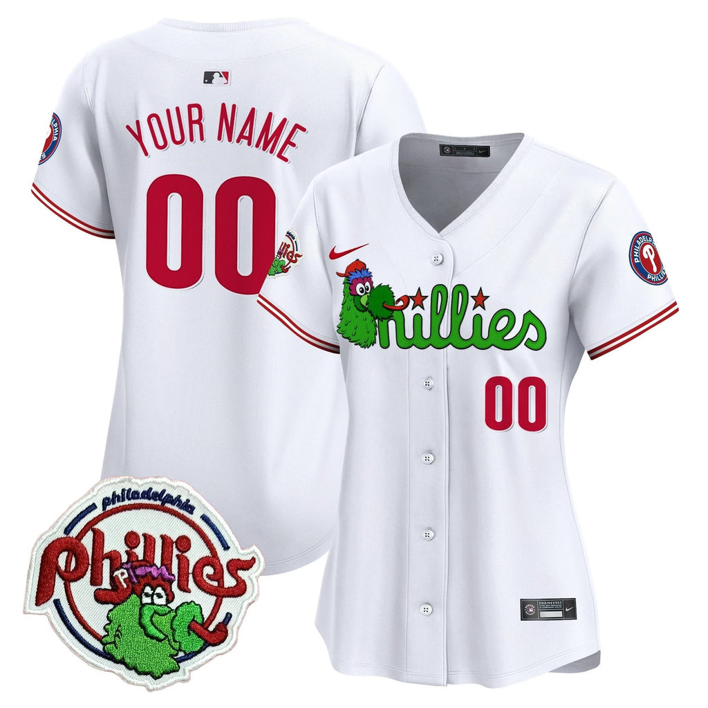 Phillies Phanatic Patch Vapor Premier Limited Custom Jersey V3 - All Stitched by Philadelphia Phillies