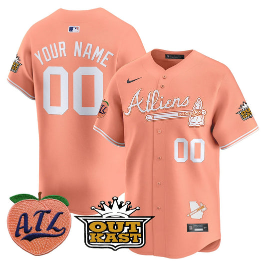 ATL Atliens & Peach Vapor Premier Limited Custom Jersey - All Stitched by Digigearus