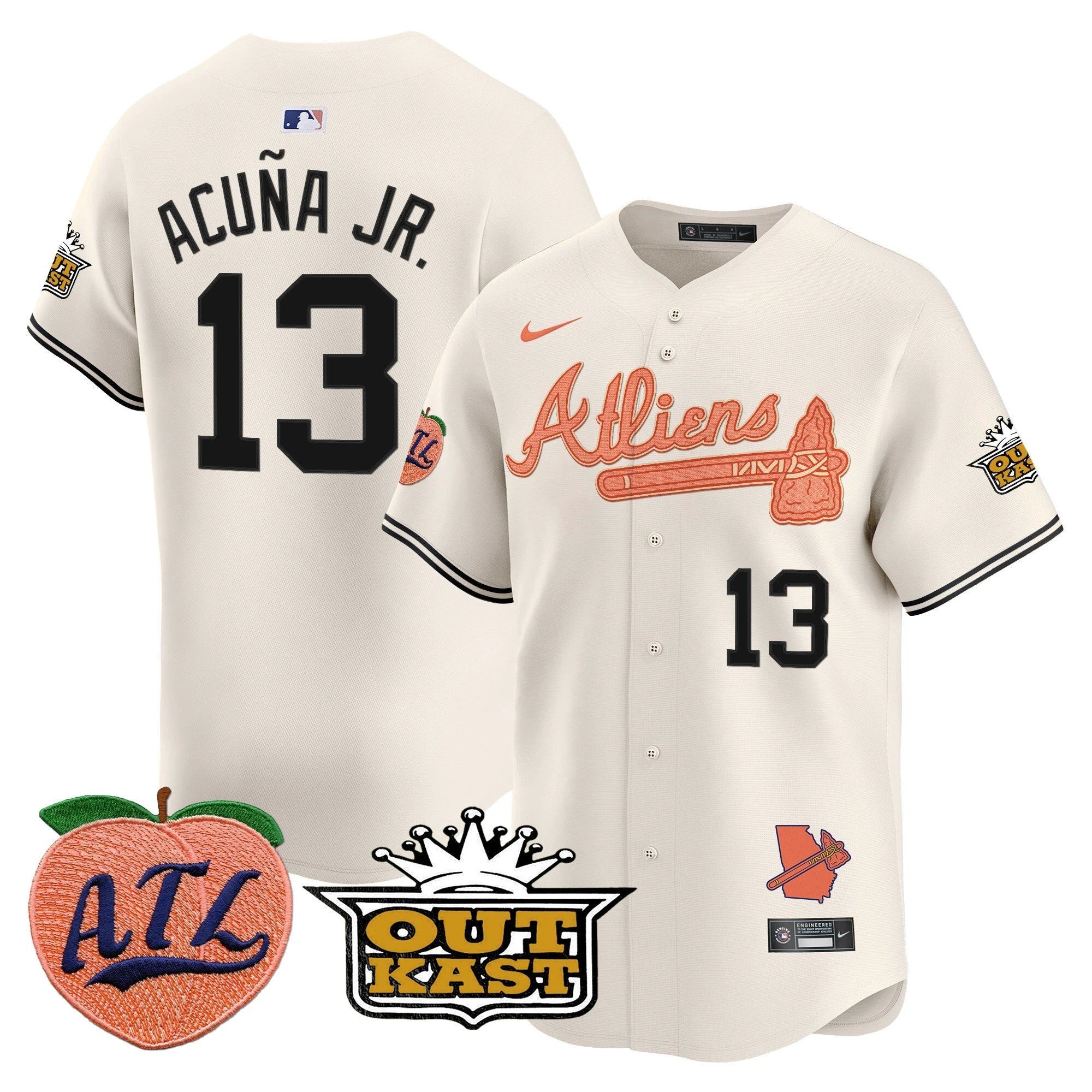 ATL Atliens & Peach Vapor Premier Limited Jersey - All Stitched by Digigearus
