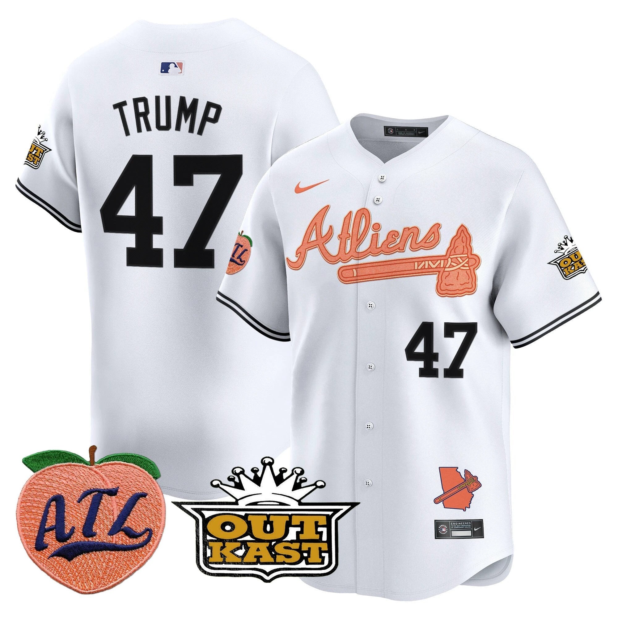 ATL Atliens & Peach Vapor Premier Limited Jersey - All Stitched by Digigearus