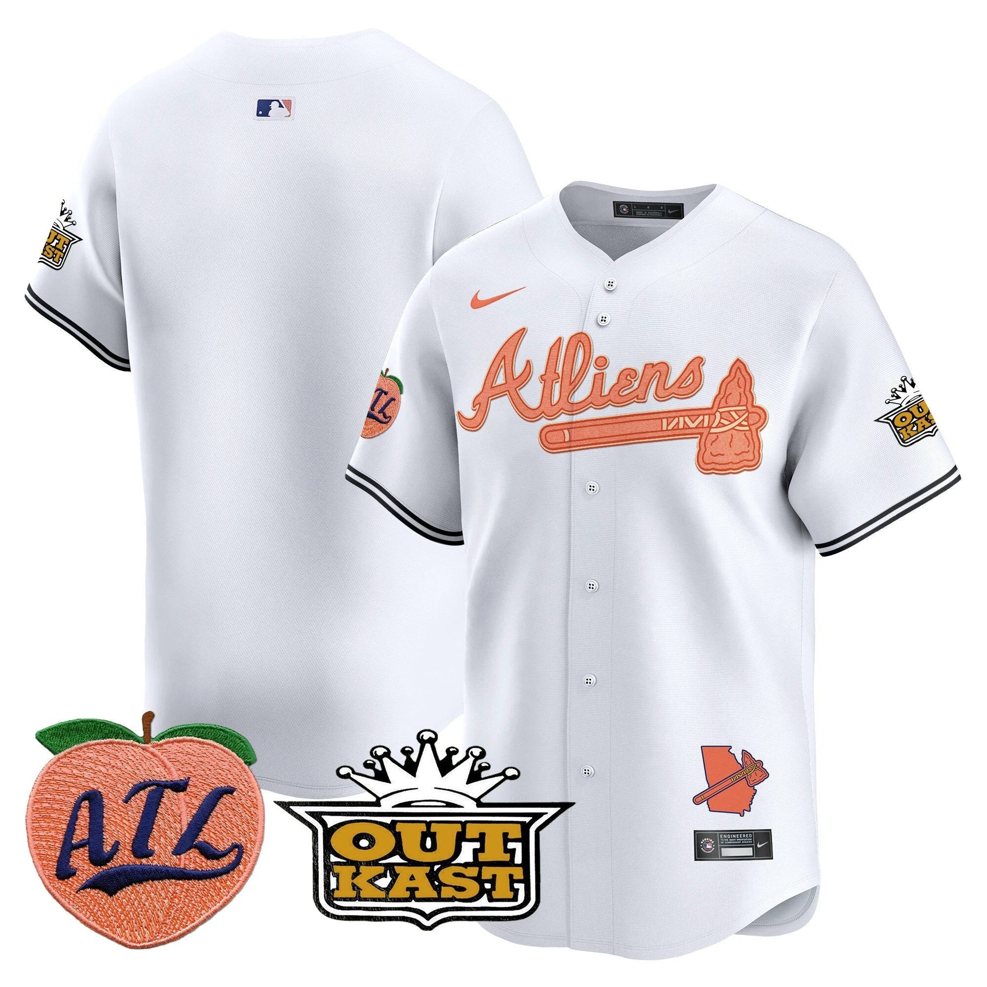 ATL Atliens & Peach Vapor Premier Limited Jersey - All Stitched by Digigearus