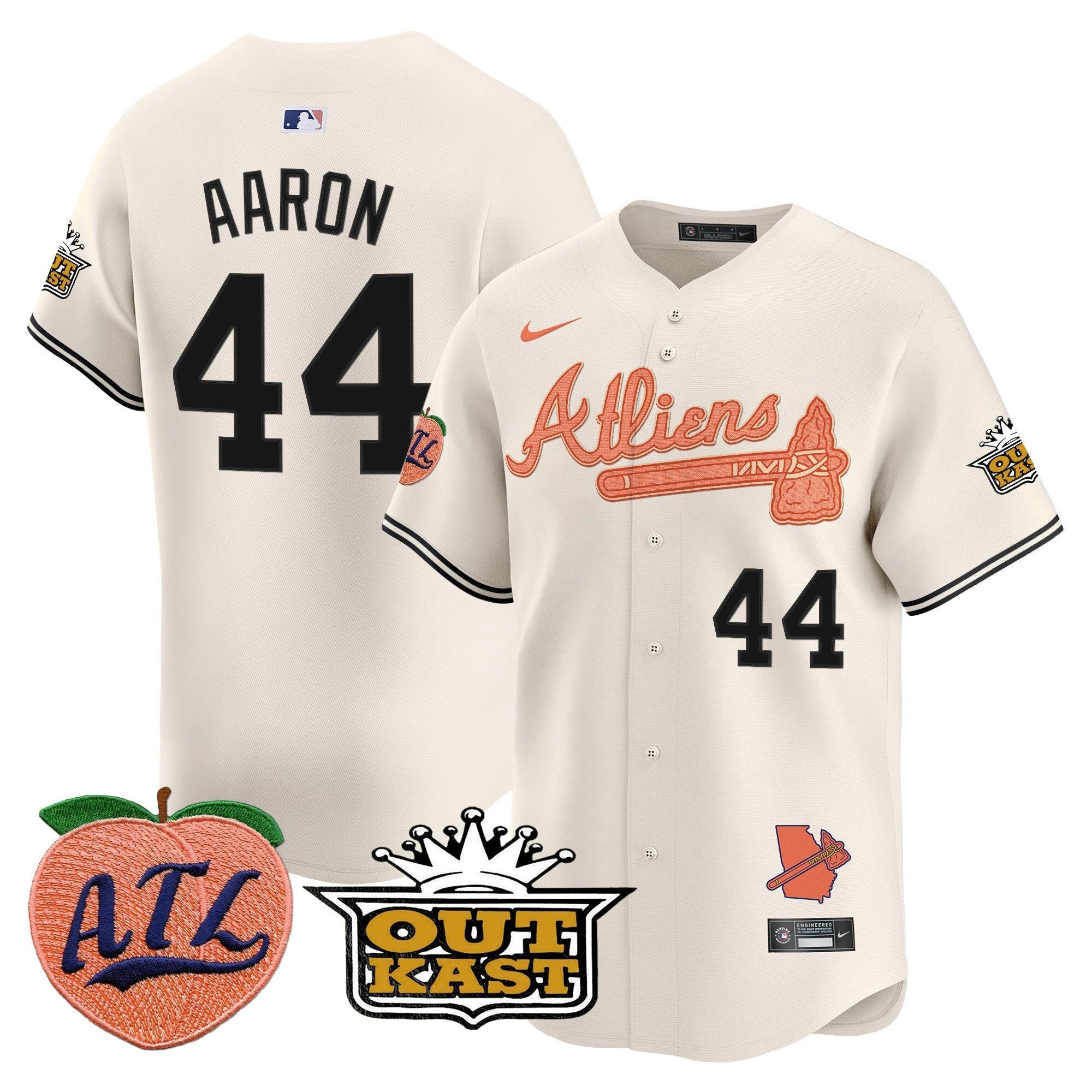 ATL Atliens & Peach Vapor Premier Limited Jersey - All Stitched by Digigearus