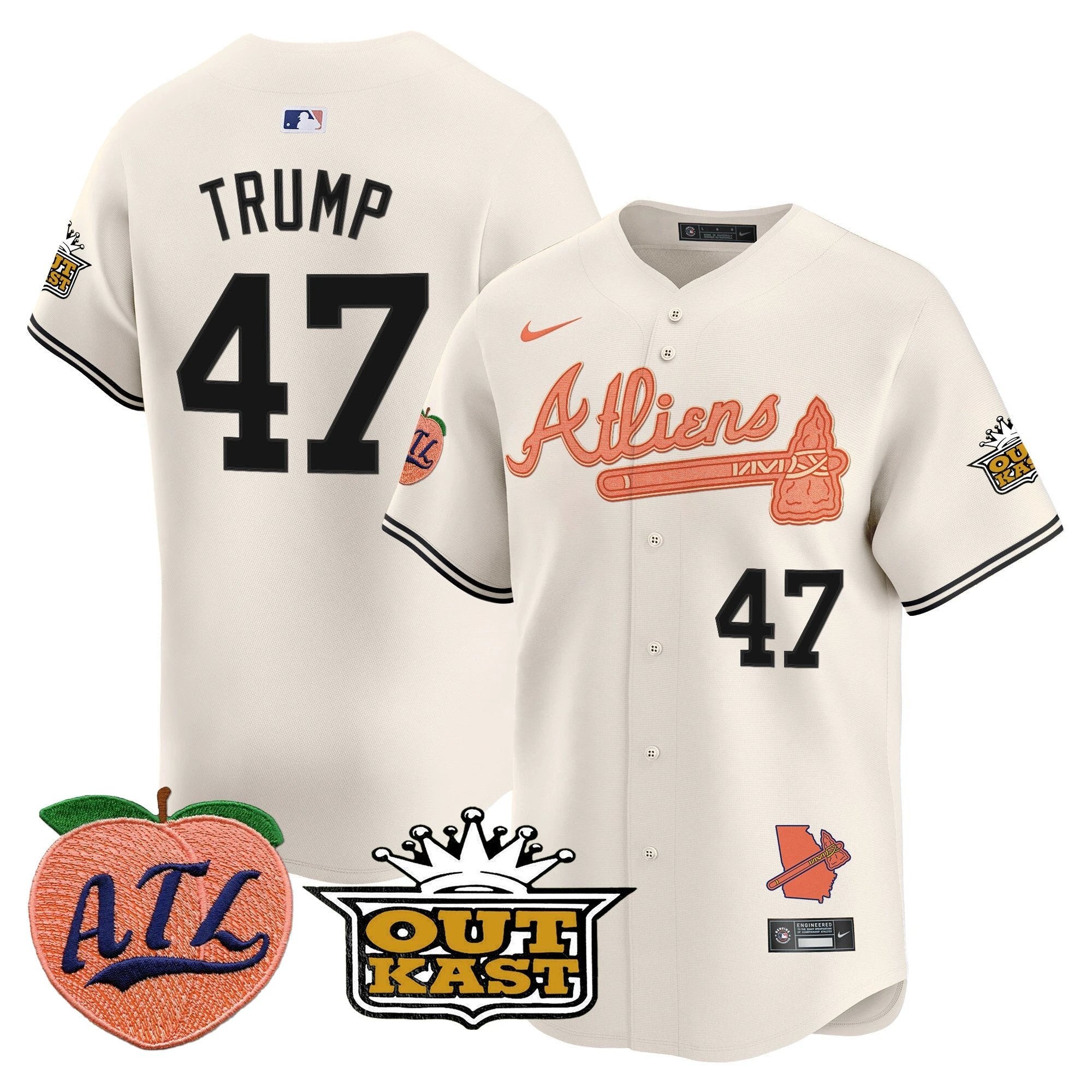 ATL Atliens & Peach Vapor Premier Limited Jersey - All Stitched by Digigearus