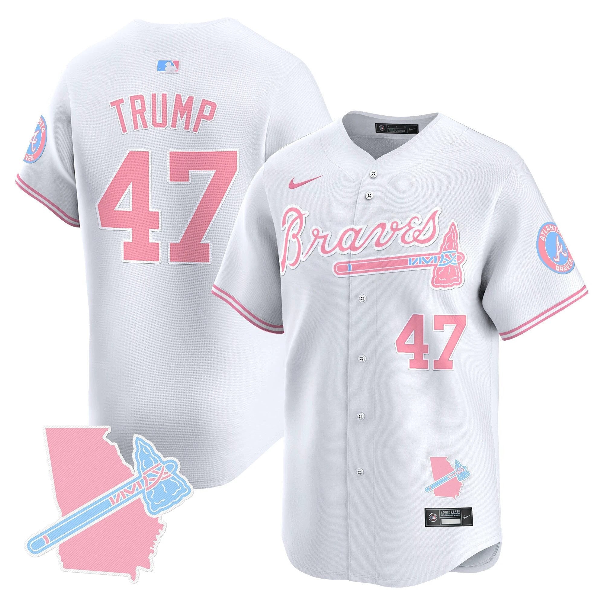 Unisex ATL Bubblegum Pink Vapor Premier Limited Jersey - All Stitched by Digigearus