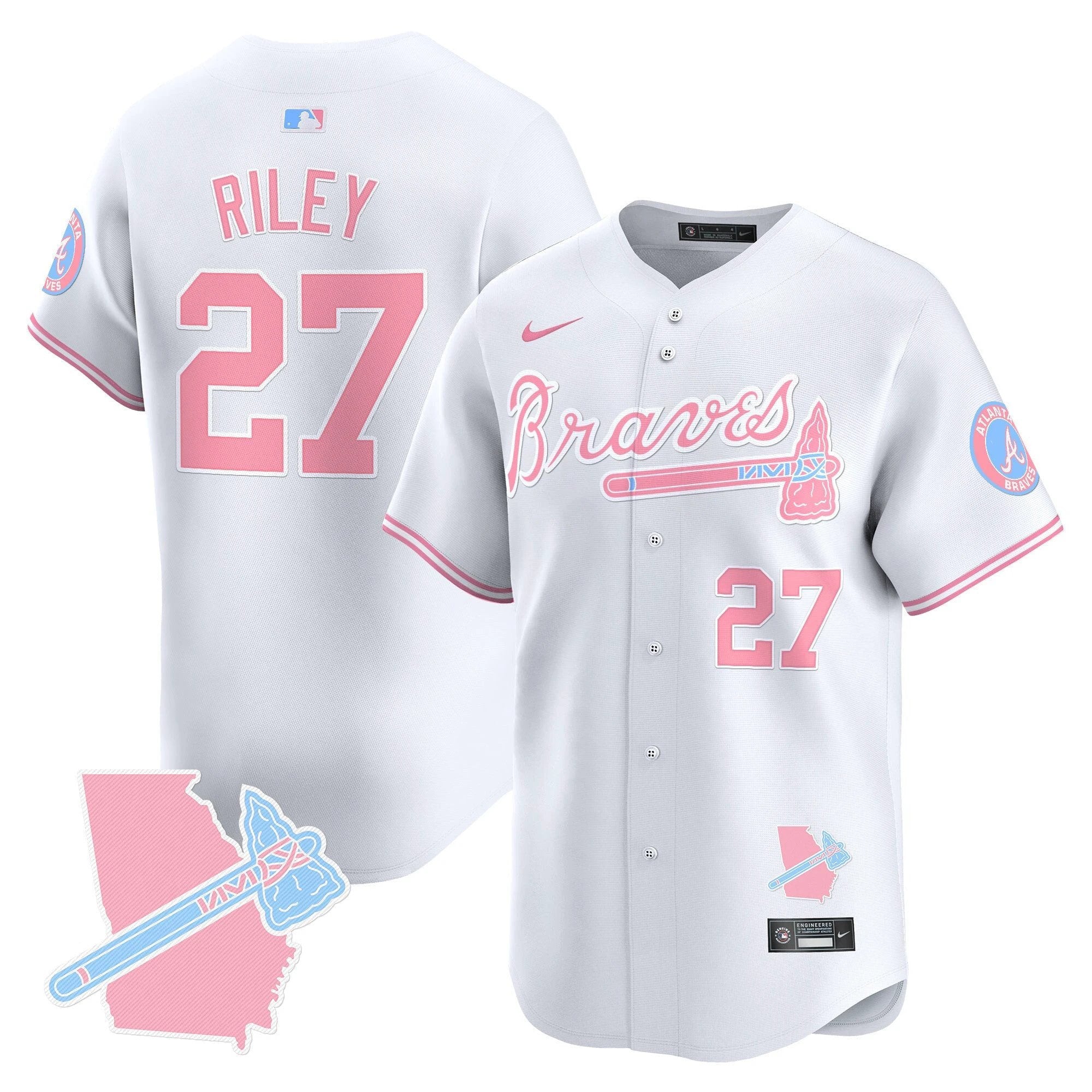 Unisex ATL Bubblegum Pink Vapor Premier Limited Jersey - All Stitched by Digigearus