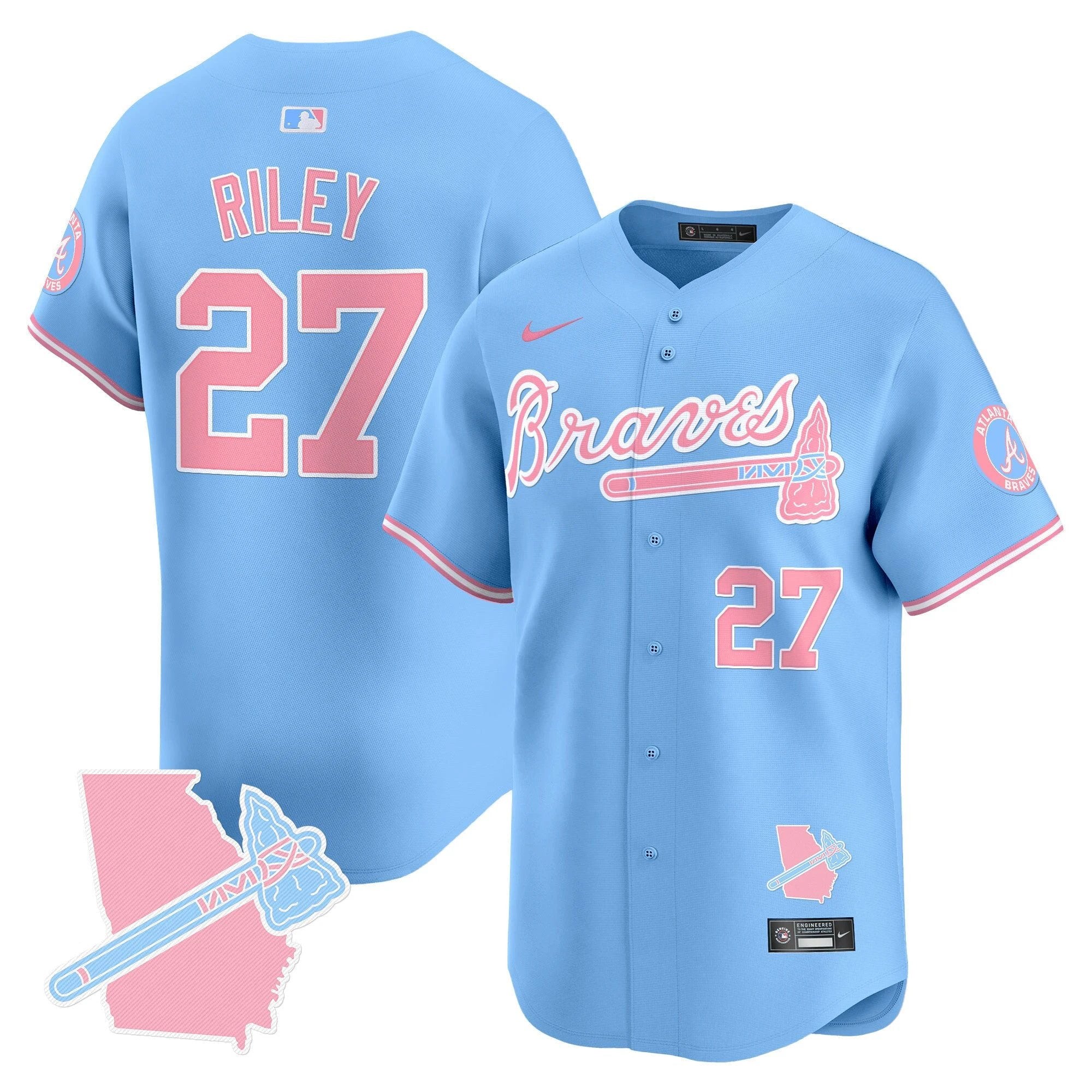 Unisex ATL Bubblegum Pink Vapor Premier Limited Jersey - All Stitched by Digigearus