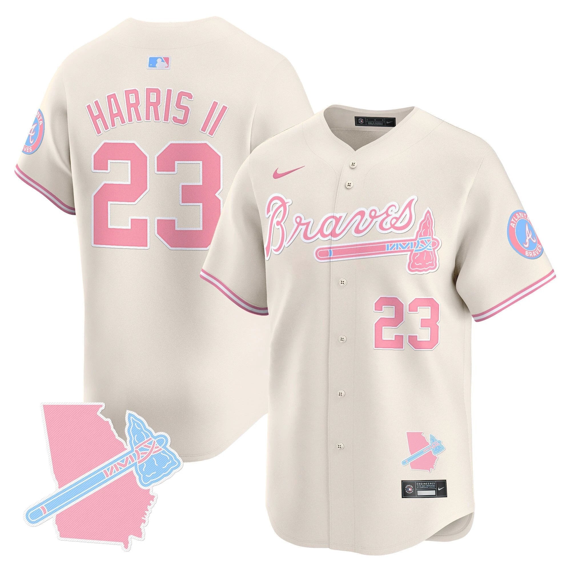 Unisex ATL Bubblegum Pink Vapor Premier Limited Jersey - All Stitched by Digigearus