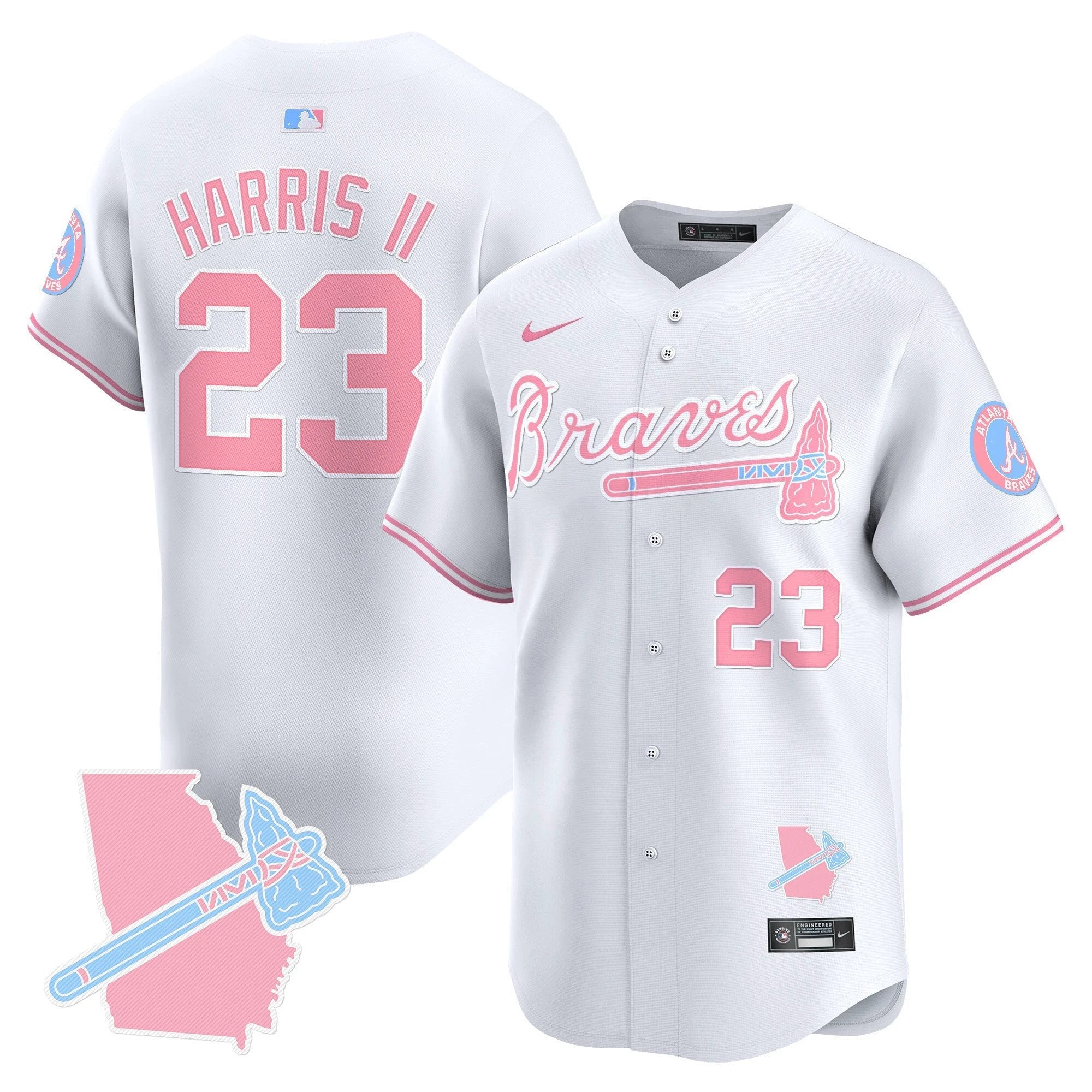 Unisex ATL Bubblegum Pink Vapor Premier Limited Jersey - All Stitched by Digigearus