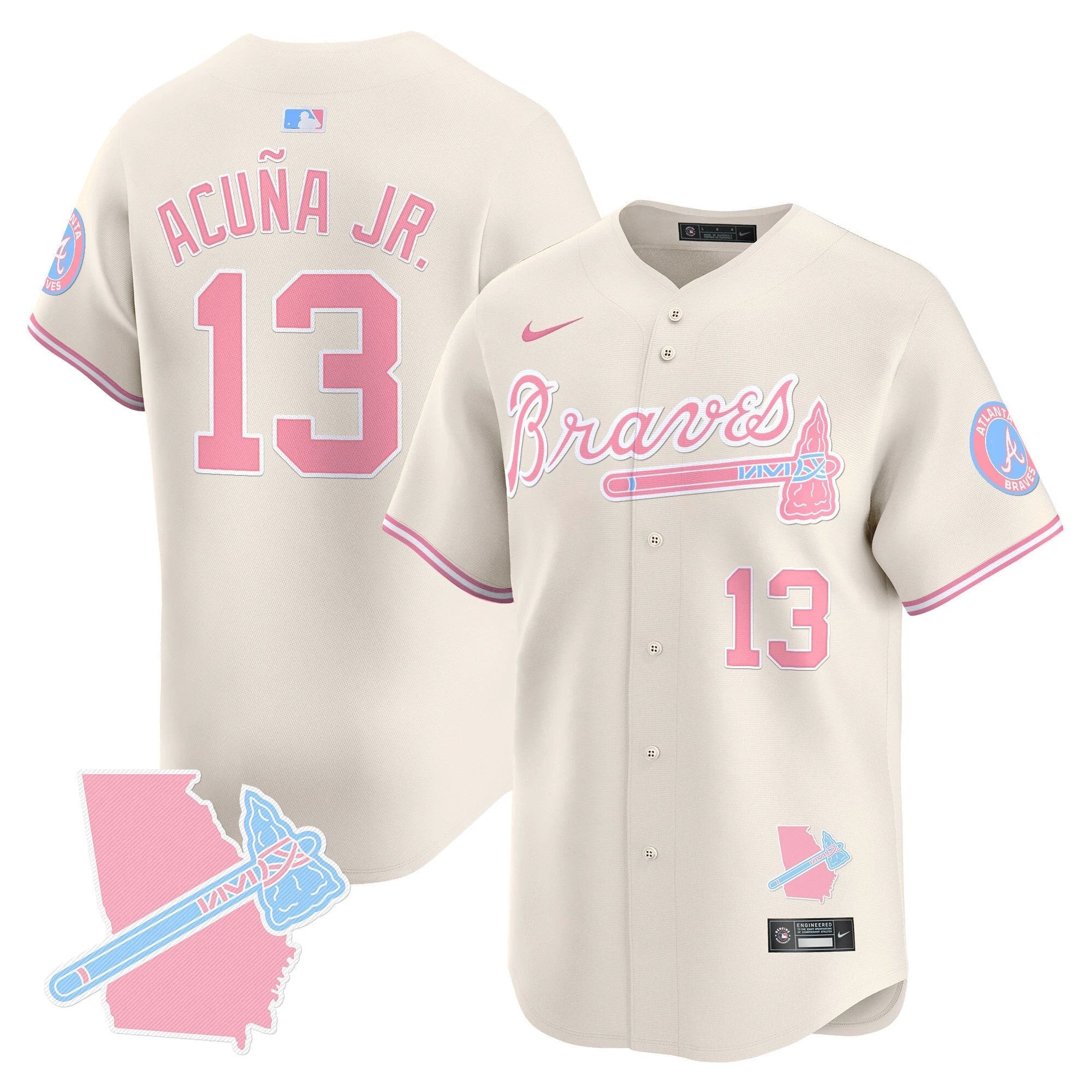 Unisex ATL Bubblegum Pink Vapor Premier Limited Jersey - All Stitched by Digigearus