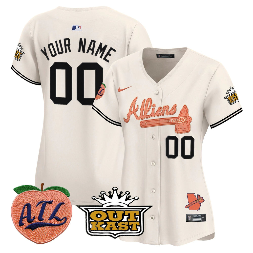 ATL Atliens & Peach Vapor Premier Limited Custom Jersey - All Stitched by Digigearus