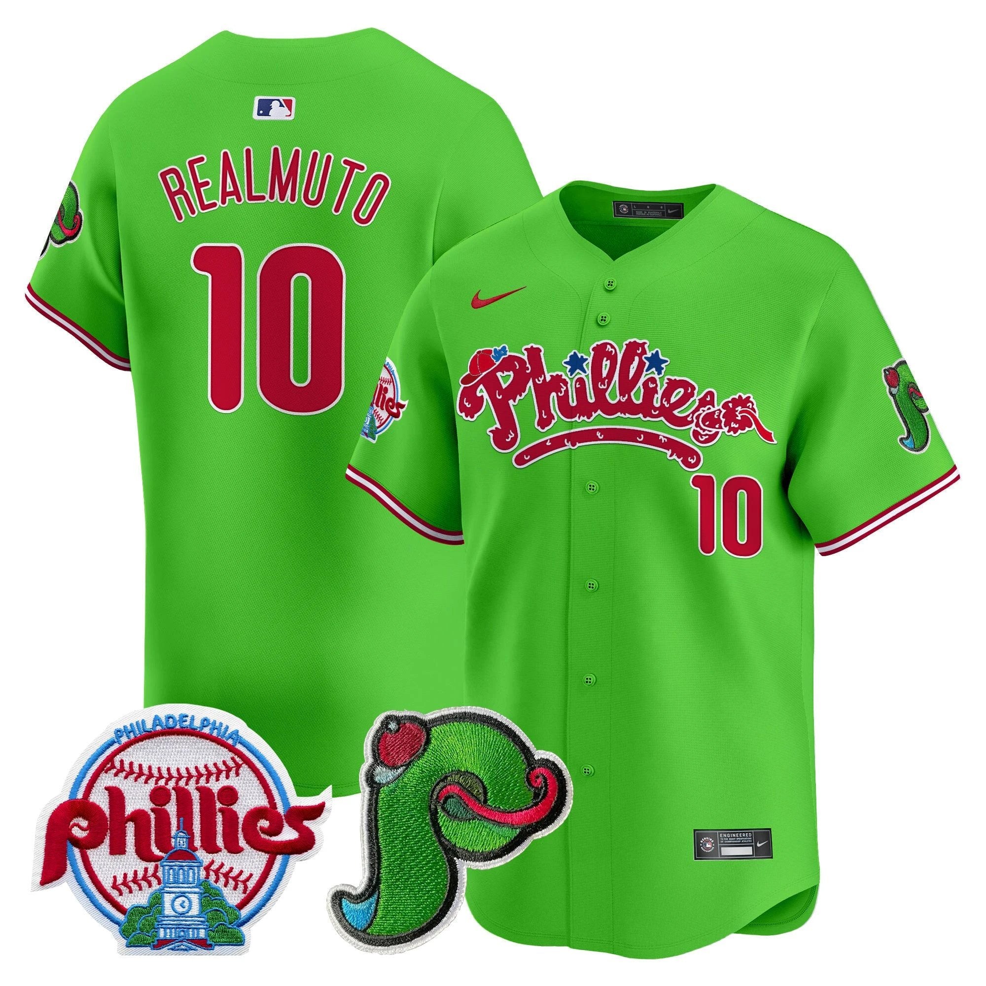 Phillies Phanatic Patch Vapor Premier Limited Jersey V4 - All Stitched by Digigearus