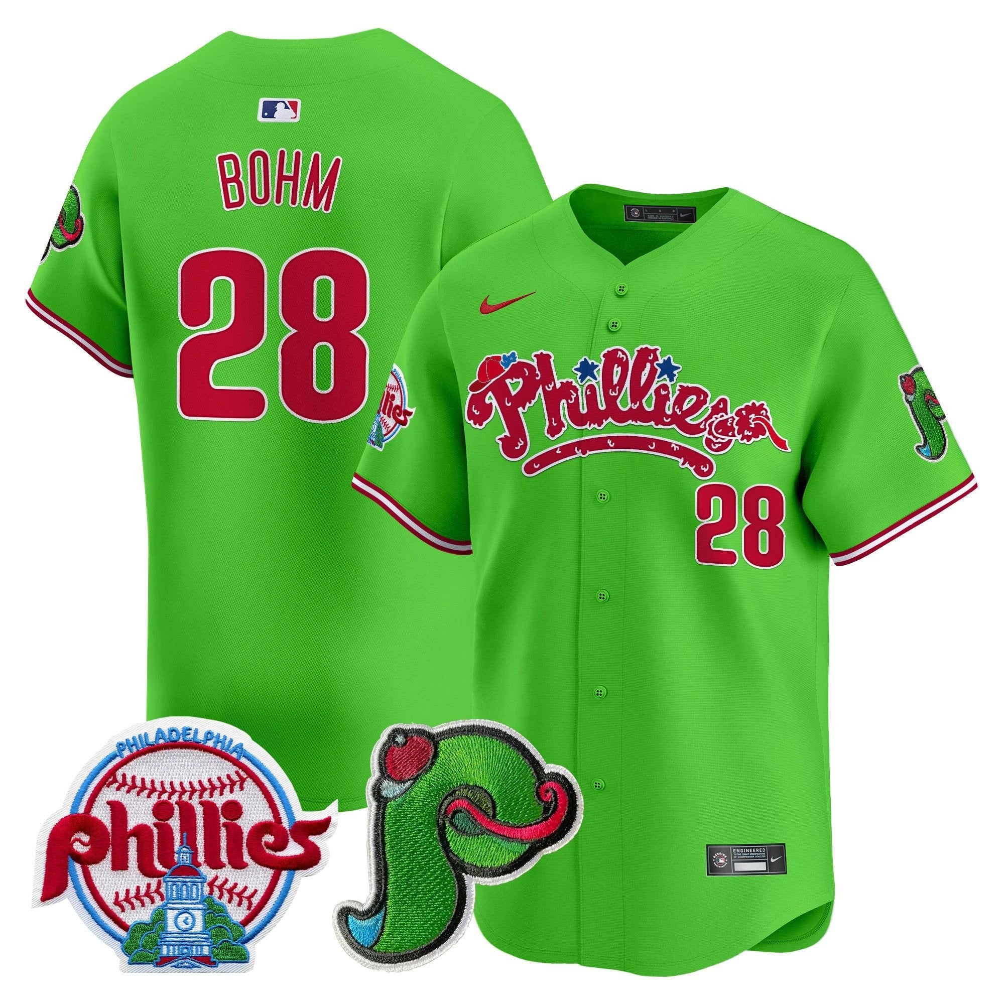 Phillies Phanatic Patch Vapor Premier Limited Jersey V4 - All Stitched by Digigearus