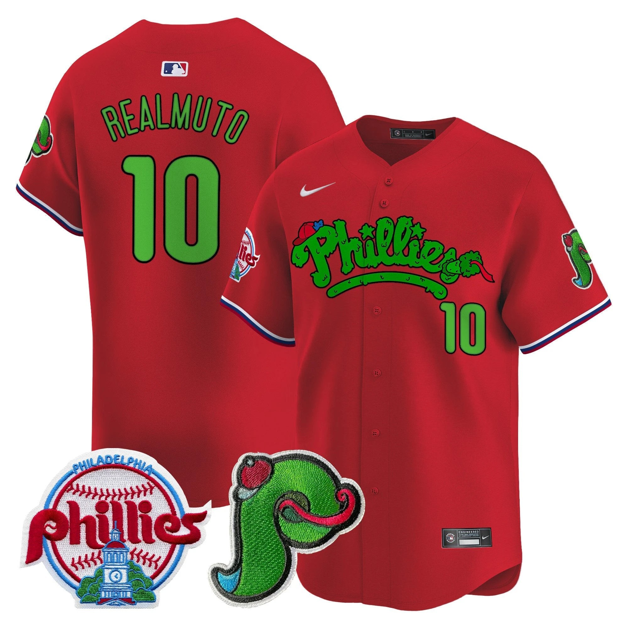 Phillies Phanatic Patch Vapor Premier Limited Jersey V4 - All Stitched by Digigearus