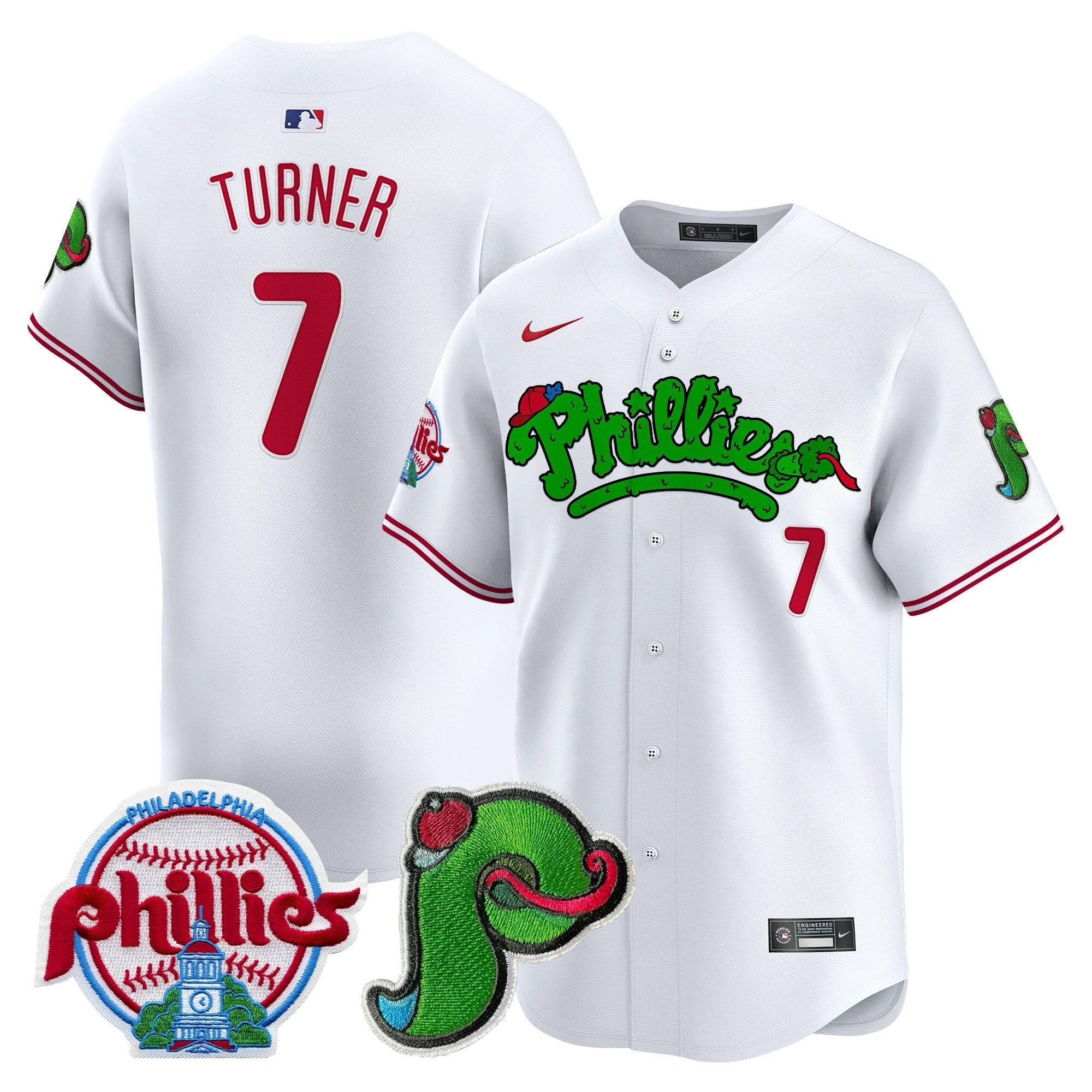 Phillies Phanatic Patch Vapor Premier Limited Jersey V4 - All Stitched by Digigearus