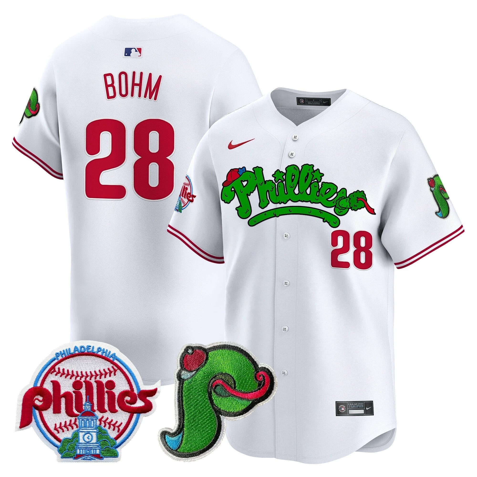 Phillies Phanatic Patch Vapor Premier Limited Jersey V4 - All Stitched by Digigearus