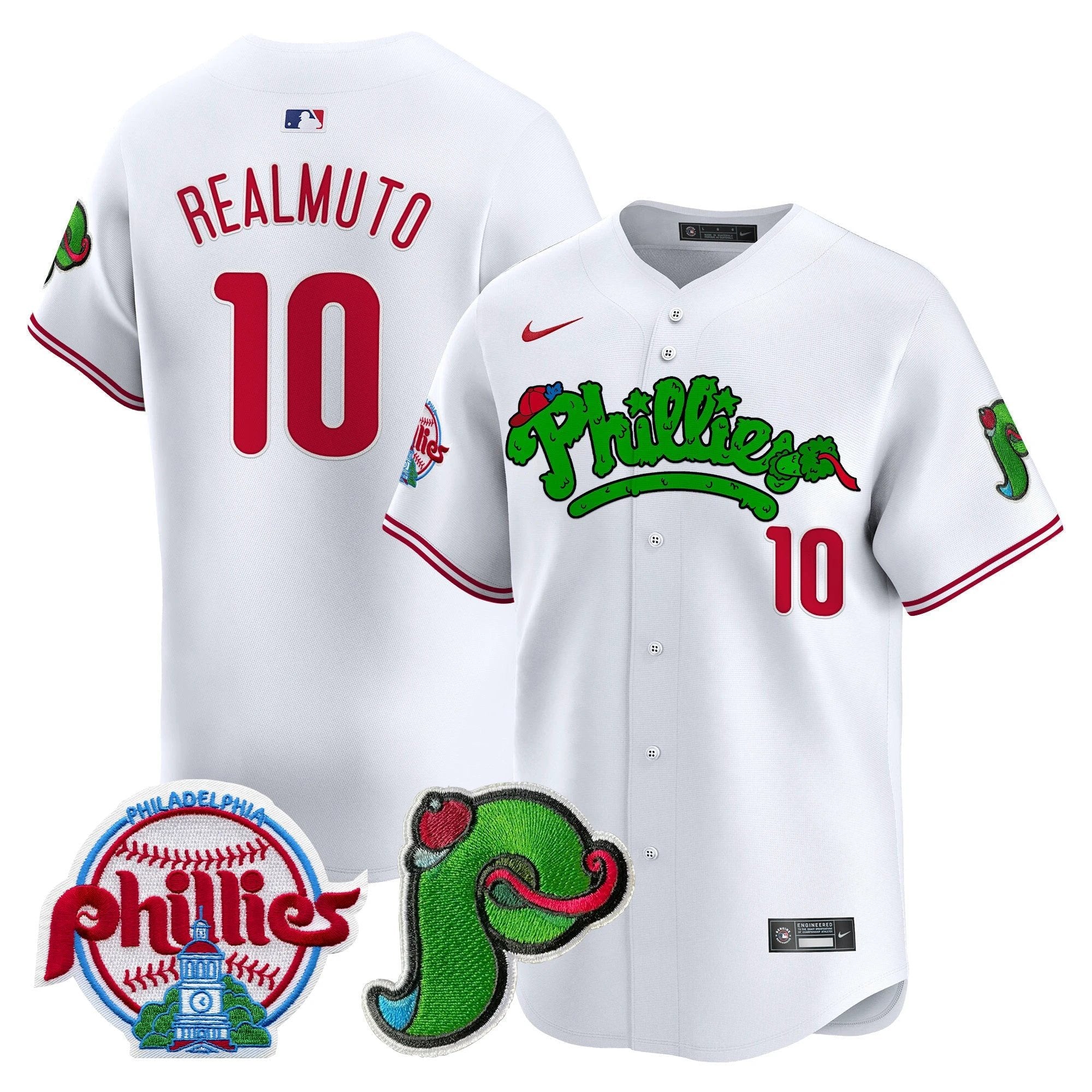 Phillies Phanatic Patch Vapor Premier Limited Jersey V4 - All Stitched by Digigearus