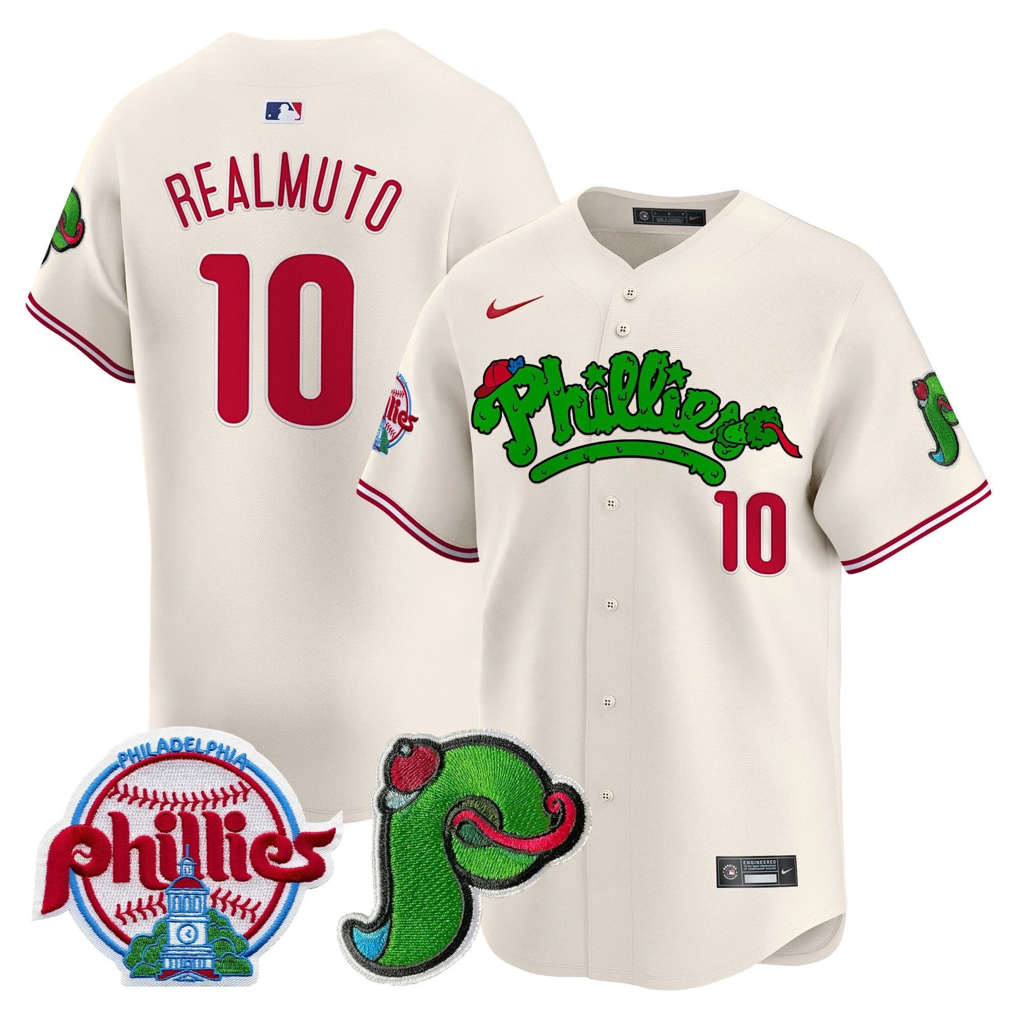 Phillies Phanatic Patch Vapor Premier Limited Jersey V4 - All Stitched by Digigearus