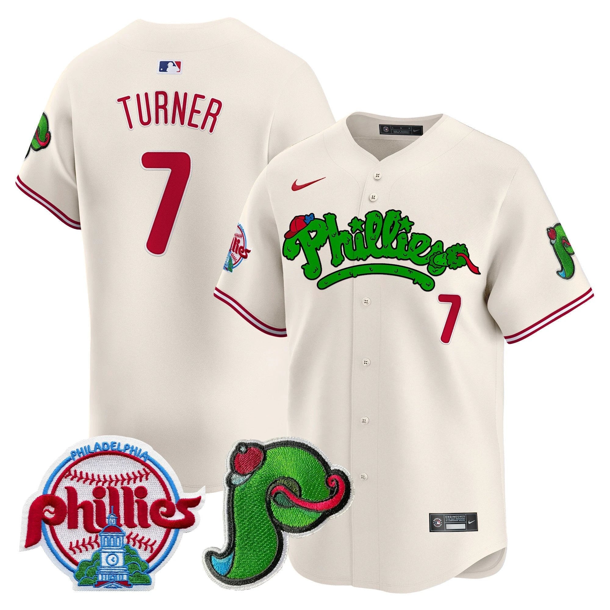Phillies Phanatic Patch Vapor Premier Limited Jersey V4 - All Stitched by Digigearus