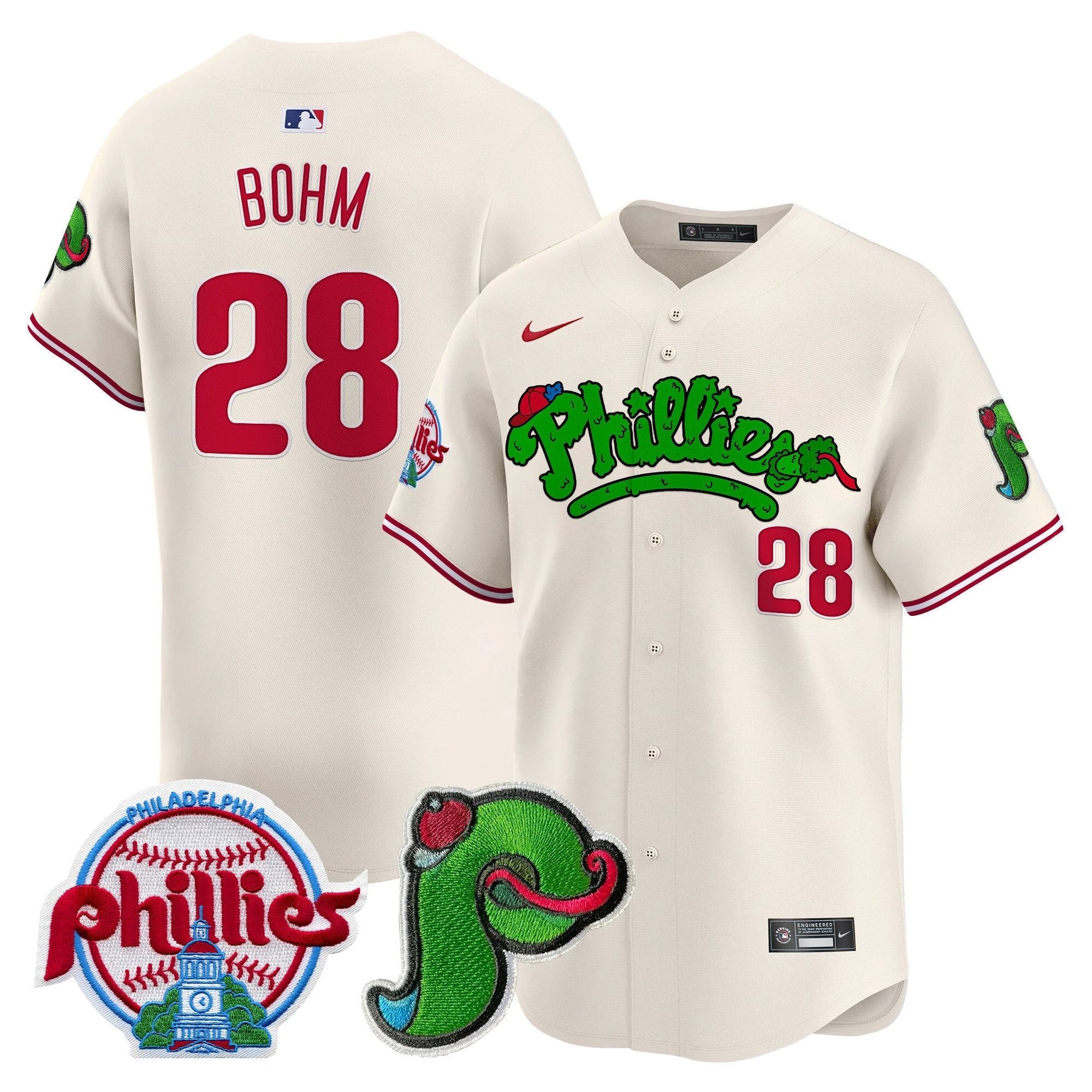 Phillies Phanatic Patch Vapor Premier Limited Jersey V4 - All Stitched by Digigearus
