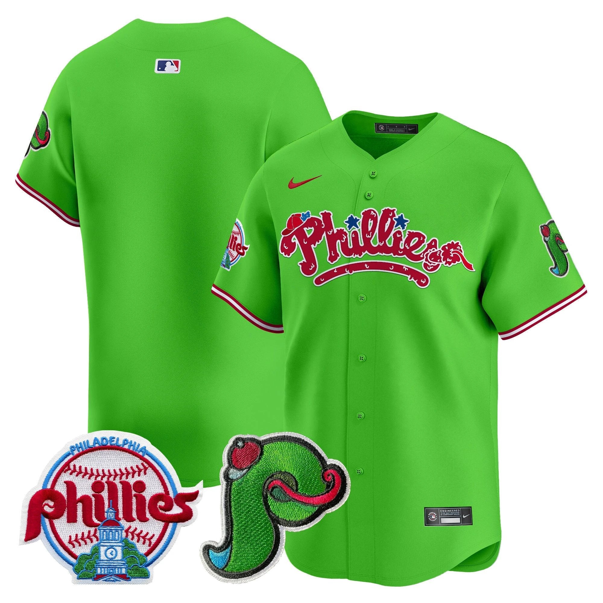Phillies Phanatic Patch Vapor Premier Limited Jersey V4 - All Stitched by Digigearus