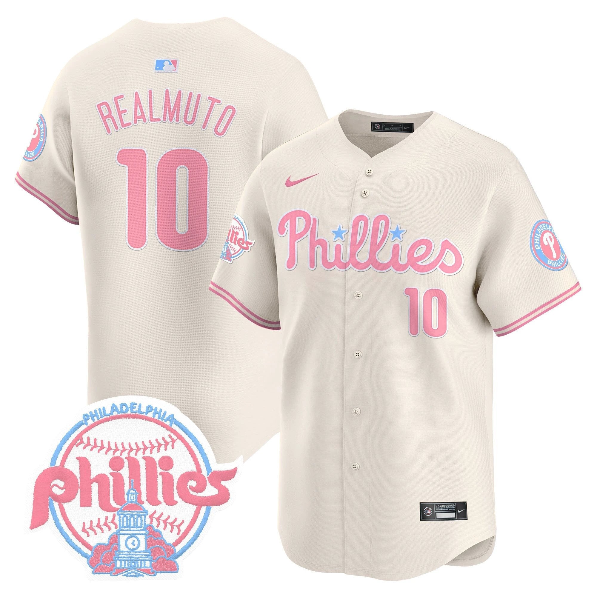 Unisex Phillies Bubblegum Pink Vapor Premier Limited Jersey V2 - All Stitched by Digigearus