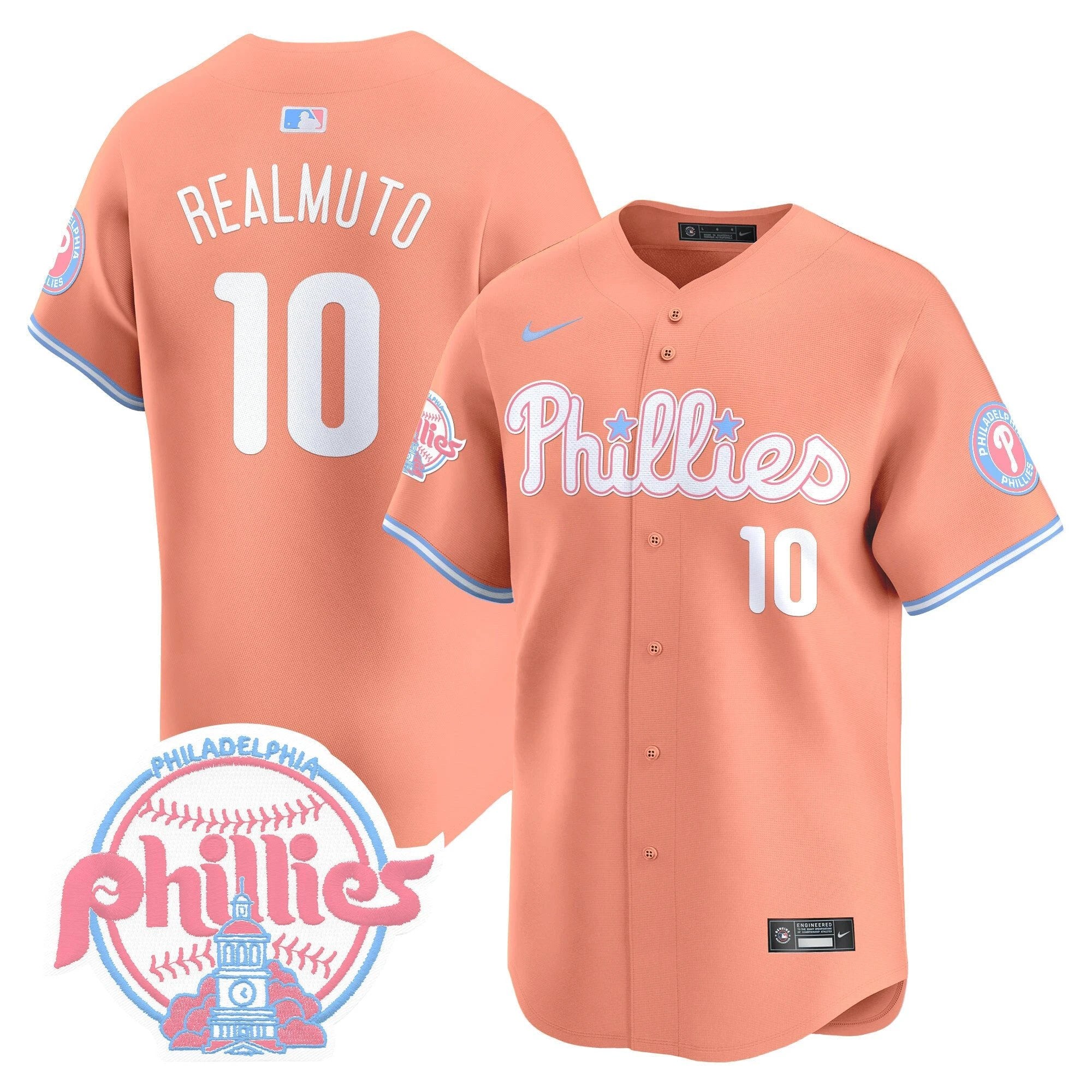 Unisex Phillies Bubblegum Pink Vapor Premier Limited Jersey V2 - All Stitched by Digigearus
