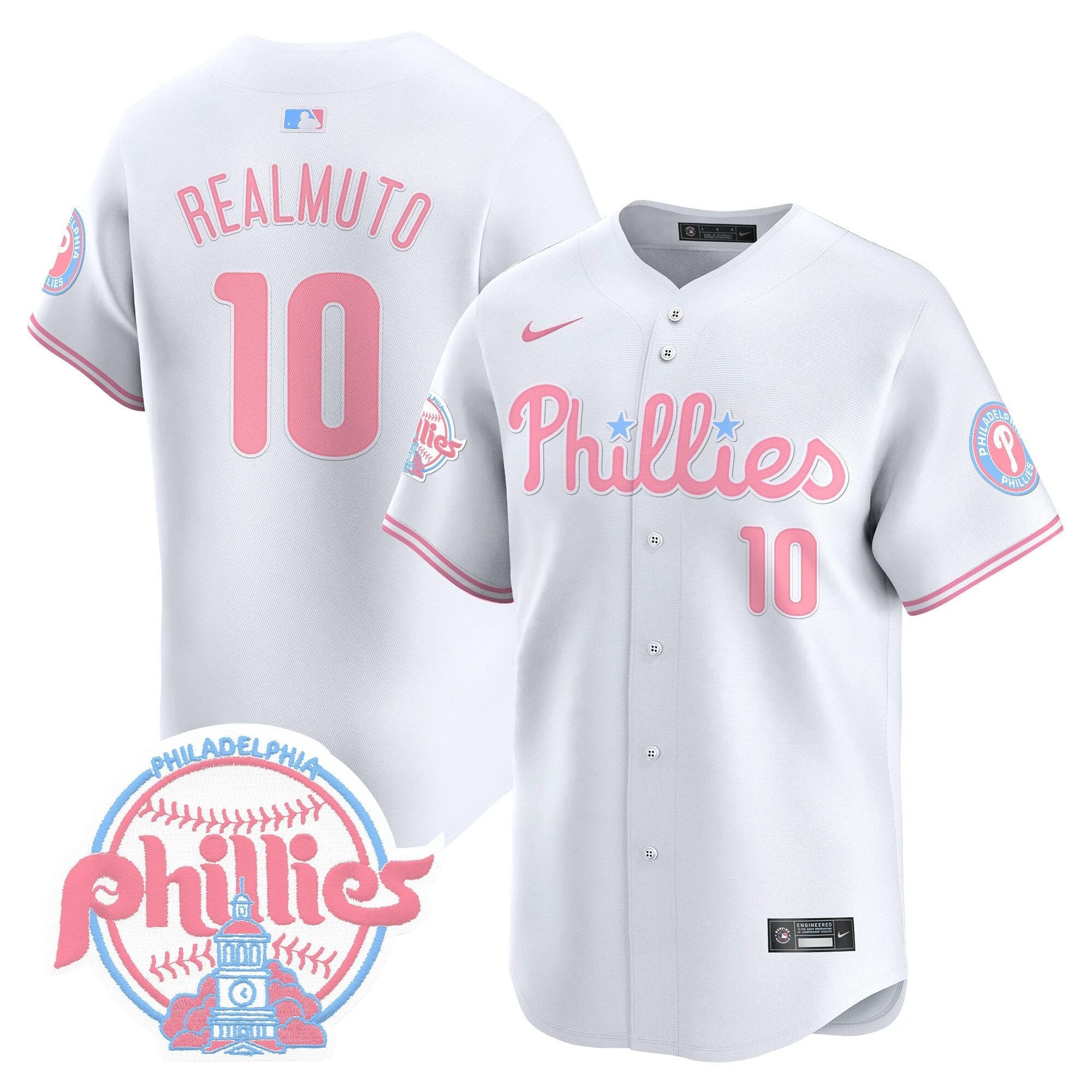 Unisex Phillies Bubblegum Pink Vapor Premier Limited Jersey V2 - All Stitched by Digigearus