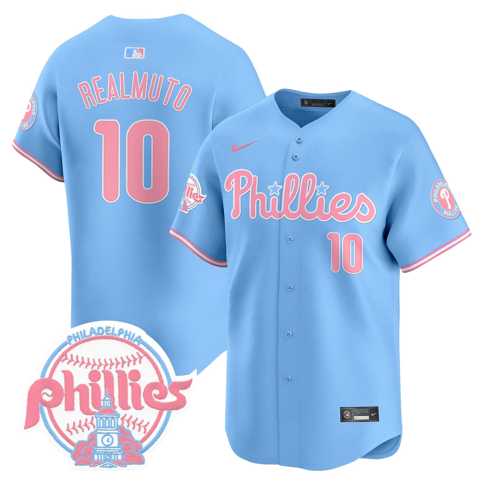 Unisex Phillies Bubblegum Pink Vapor Premier Limited Jersey V2 - All Stitched by Digigearus