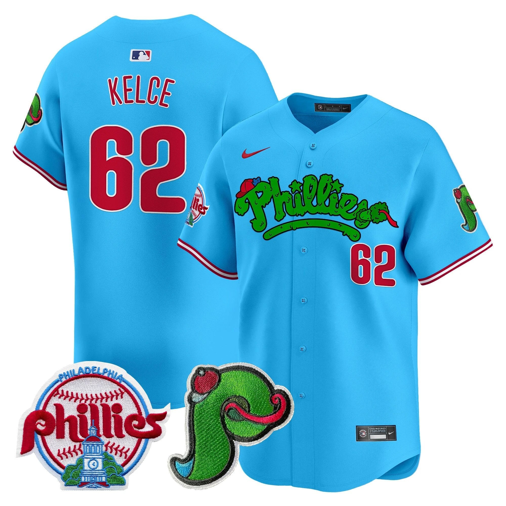 Phillies Phanatic Patch Vapor Premier Limited Jersey V4 - All Stitched by Digigearus
