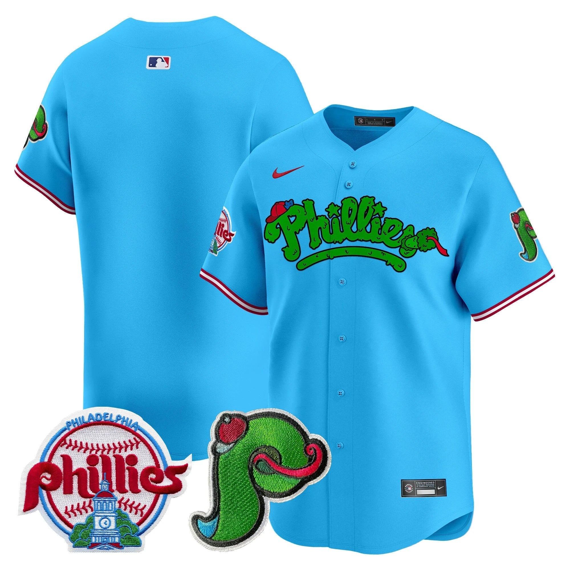 Phillies Phanatic Patch Vapor Premier Limited Jersey V4 - All Stitched by Digigearus