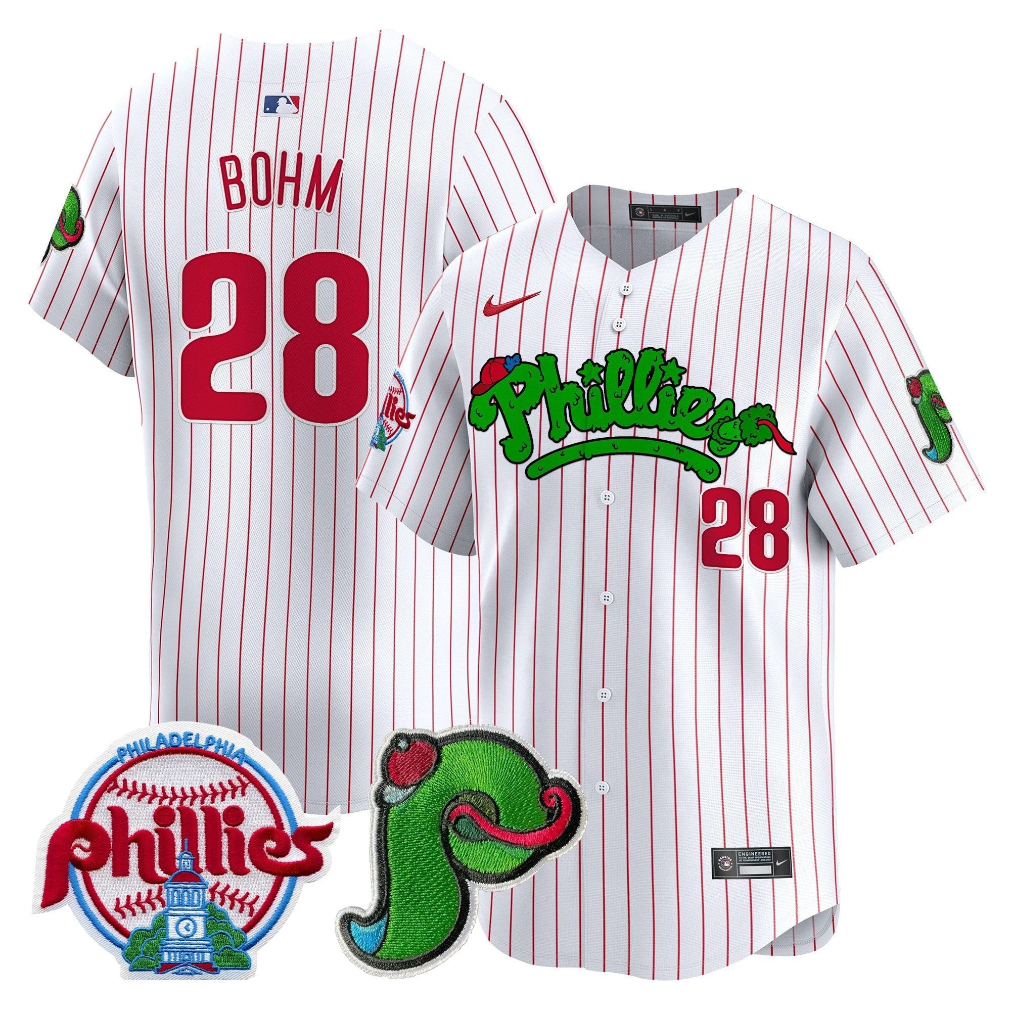 Phillies Phanatic Patch Vapor Premier Limited Jersey V4 - All Stitched by Digigearus