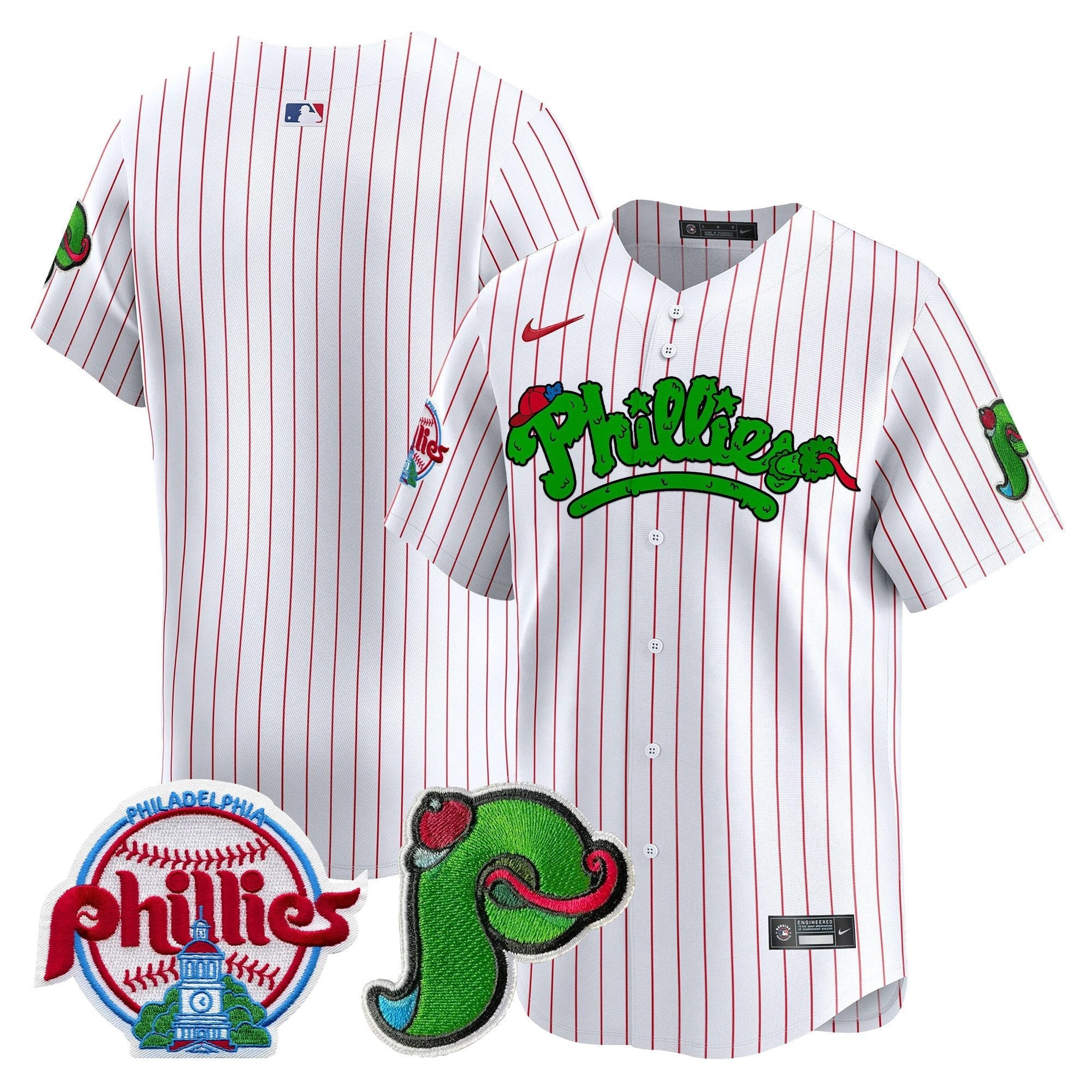 Phillies Phanatic Patch Vapor Premier Limited Jersey V4 - All Stitched by Digigearus