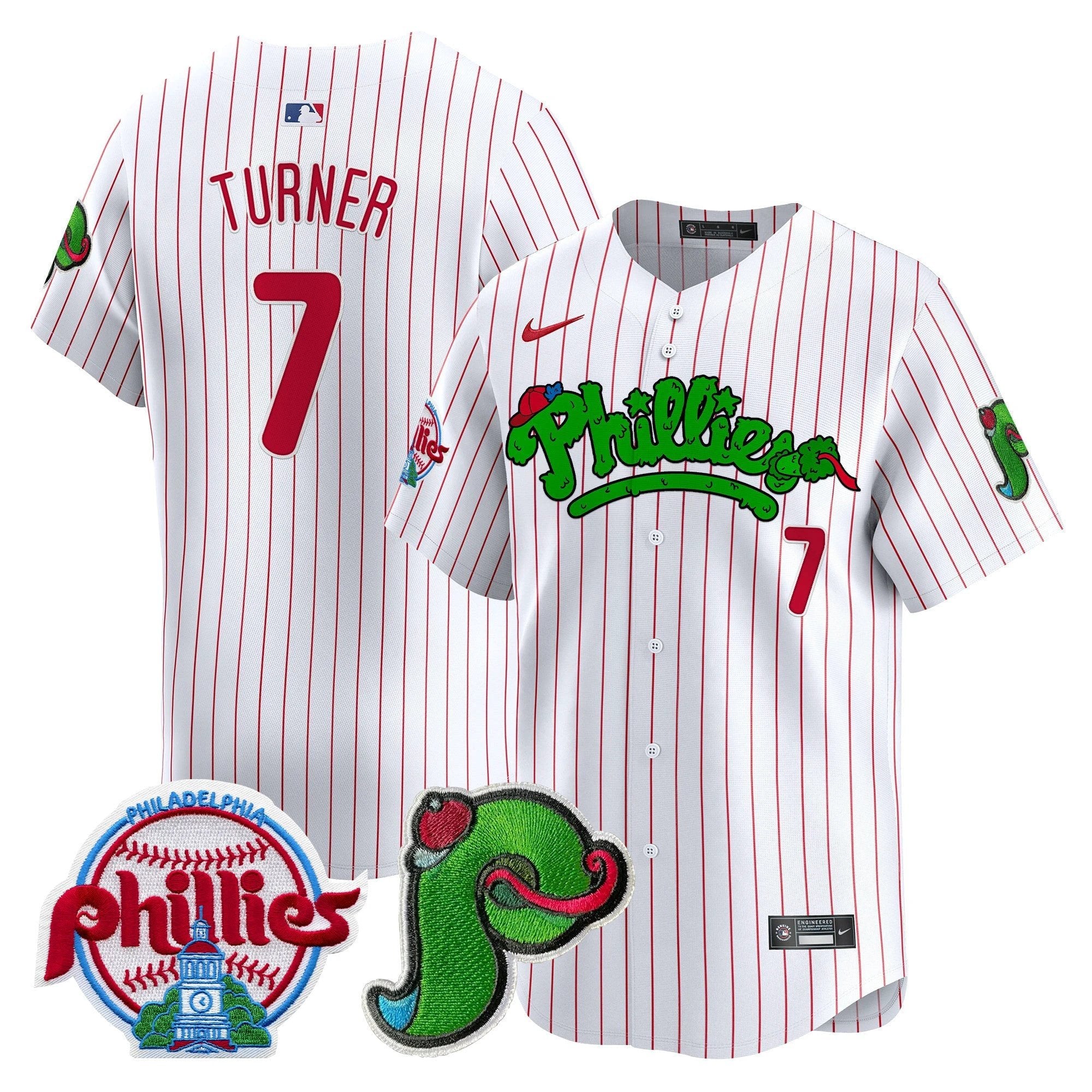 Phillies Phanatic Patch Vapor Premier Limited Jersey V4 - All Stitched by Digigearus
