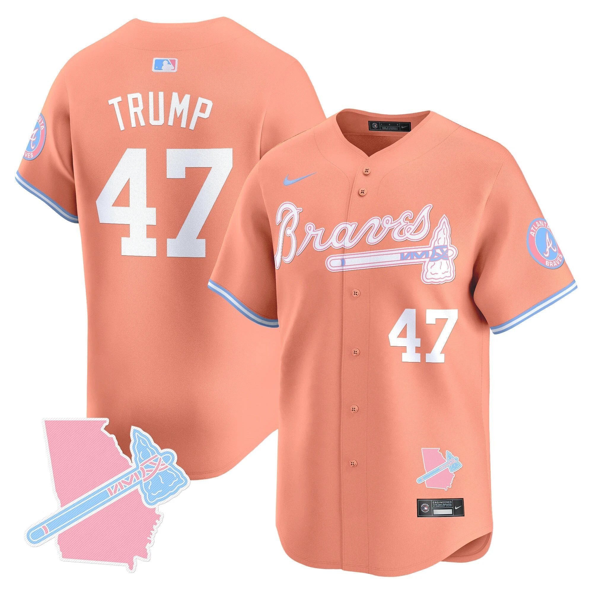 Unisex ATL Bubblegum Pink Vapor Premier Limited Jersey - All Stitched by Digigearus