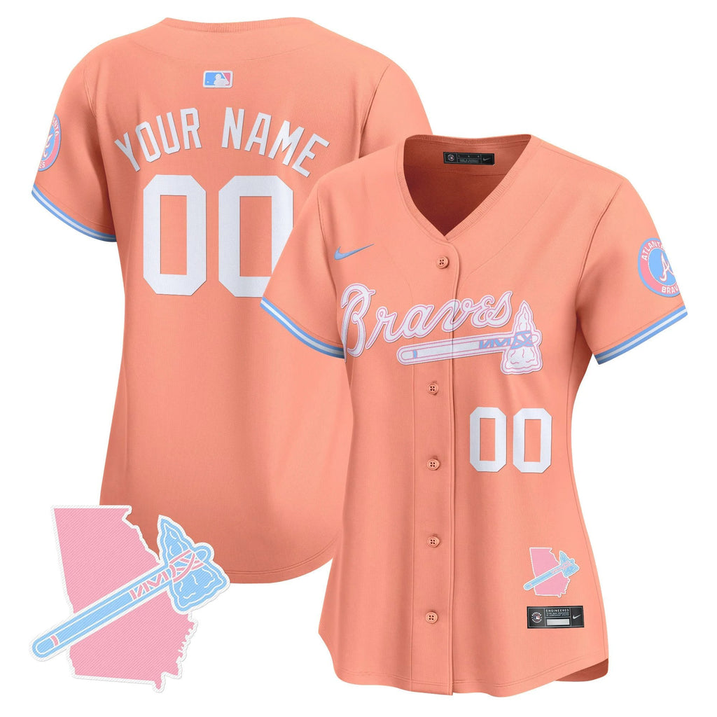 ATL Bubblegum Pink Vapor Premier Limited Custom Jersey - All Stitched by Digigearus