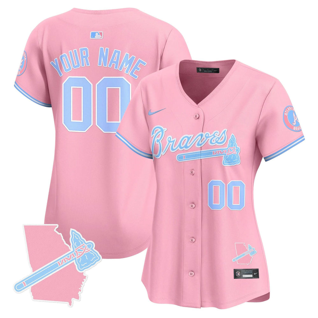 ATL Bubblegum Pink Vapor Premier Limited Custom Jersey - All Stitched by Digigearus