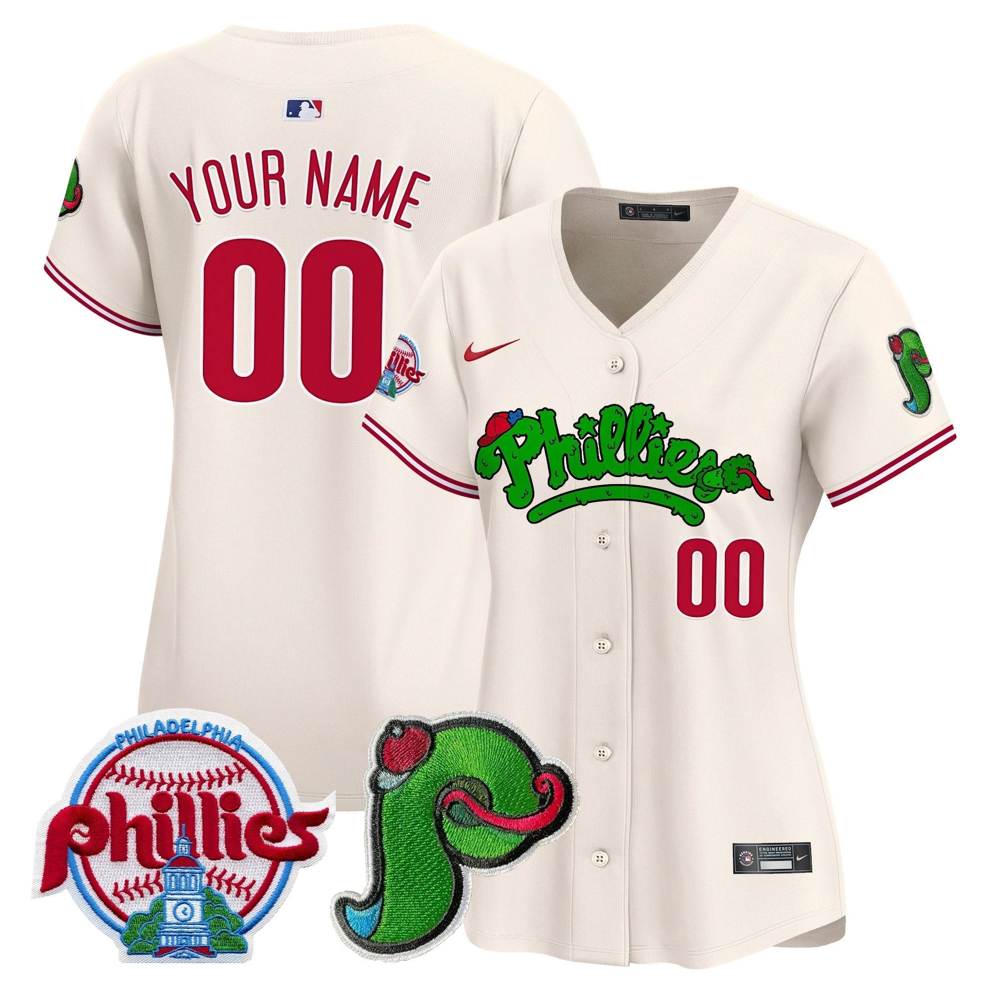 Phillies Phanatic Patch Vapor Premier Limited Custom Jersey V4 - All Stitched by Digigearus